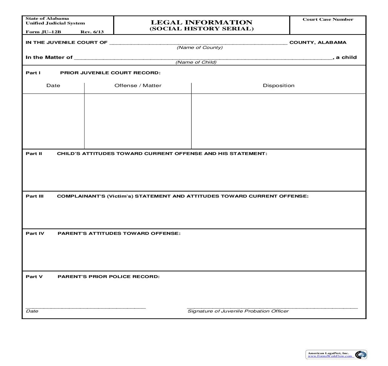 Legal Information (Social History Serial) {JU-12} | Pdf Fpdf Doc Docx | Alabama