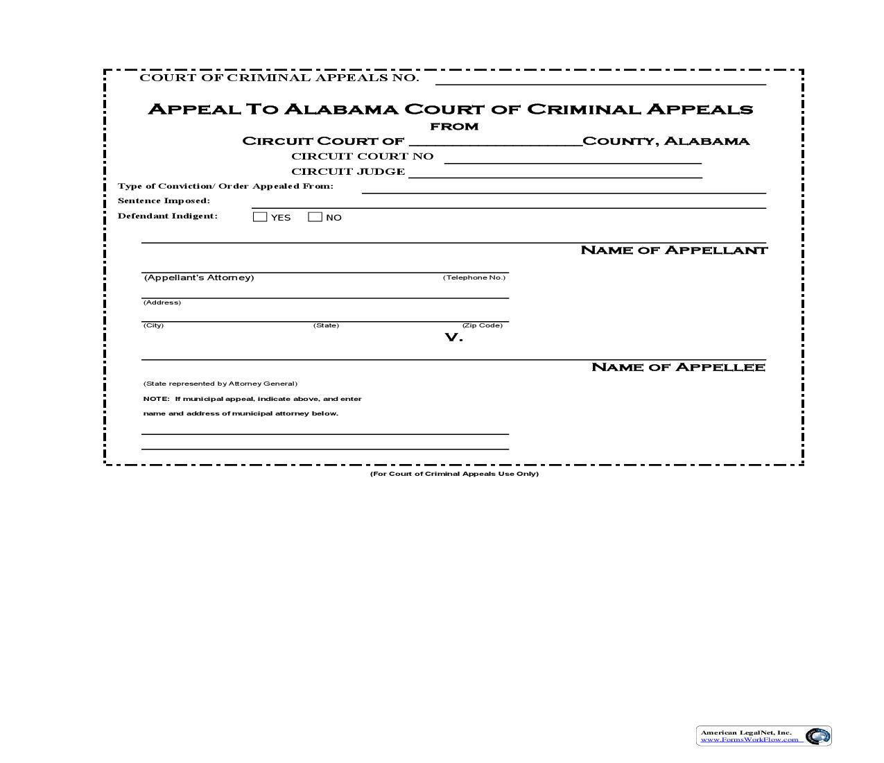 Criminal Appeals Jacket | Pdf Fpdf Doc Docx | Alabama