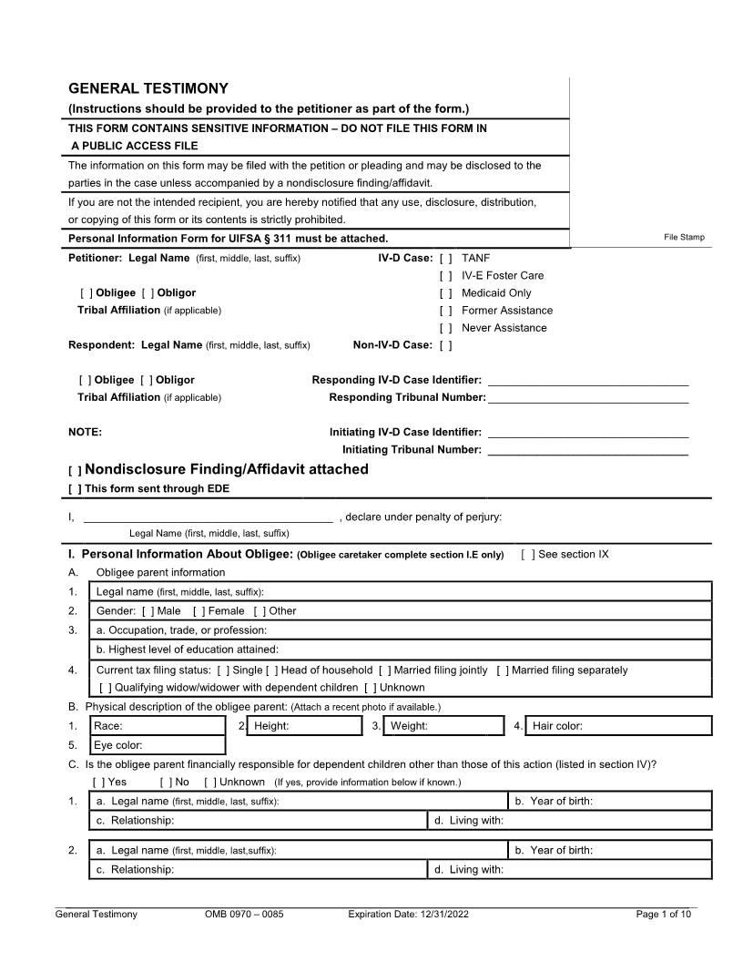 General Testimony | Pdf Fpdf Doc Docx | Alaska