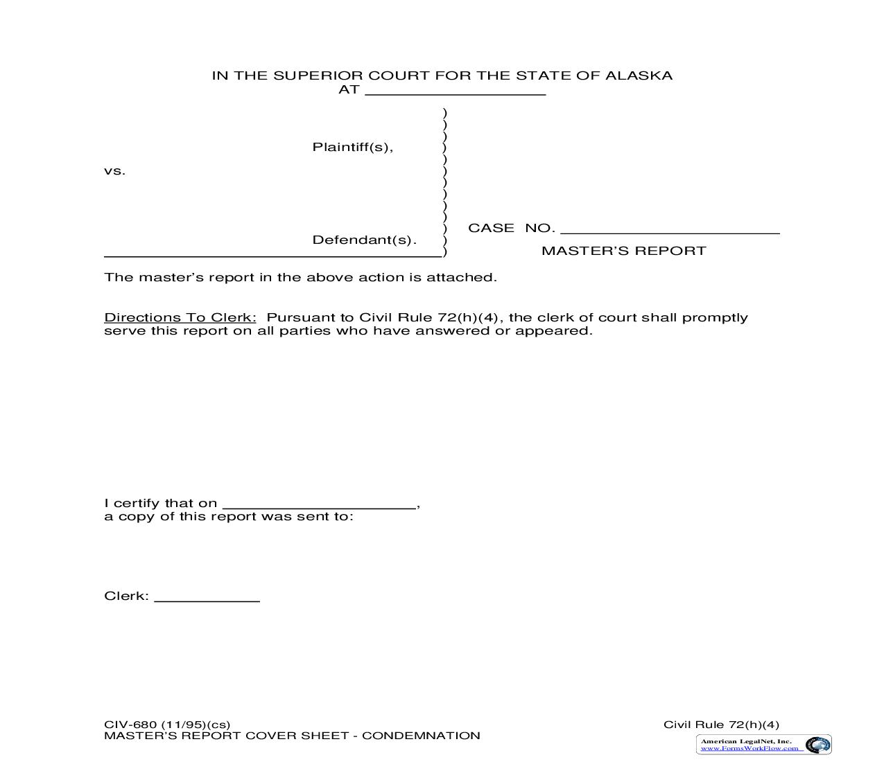 Masters Report {CIV-680} | Pdf Fpdf Doc Docx | Alaska