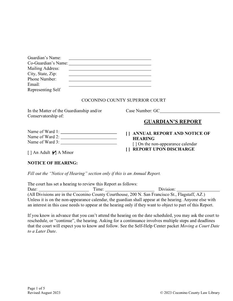 Guardians Report | Pdf Fpdf Doc Docx | Arizona