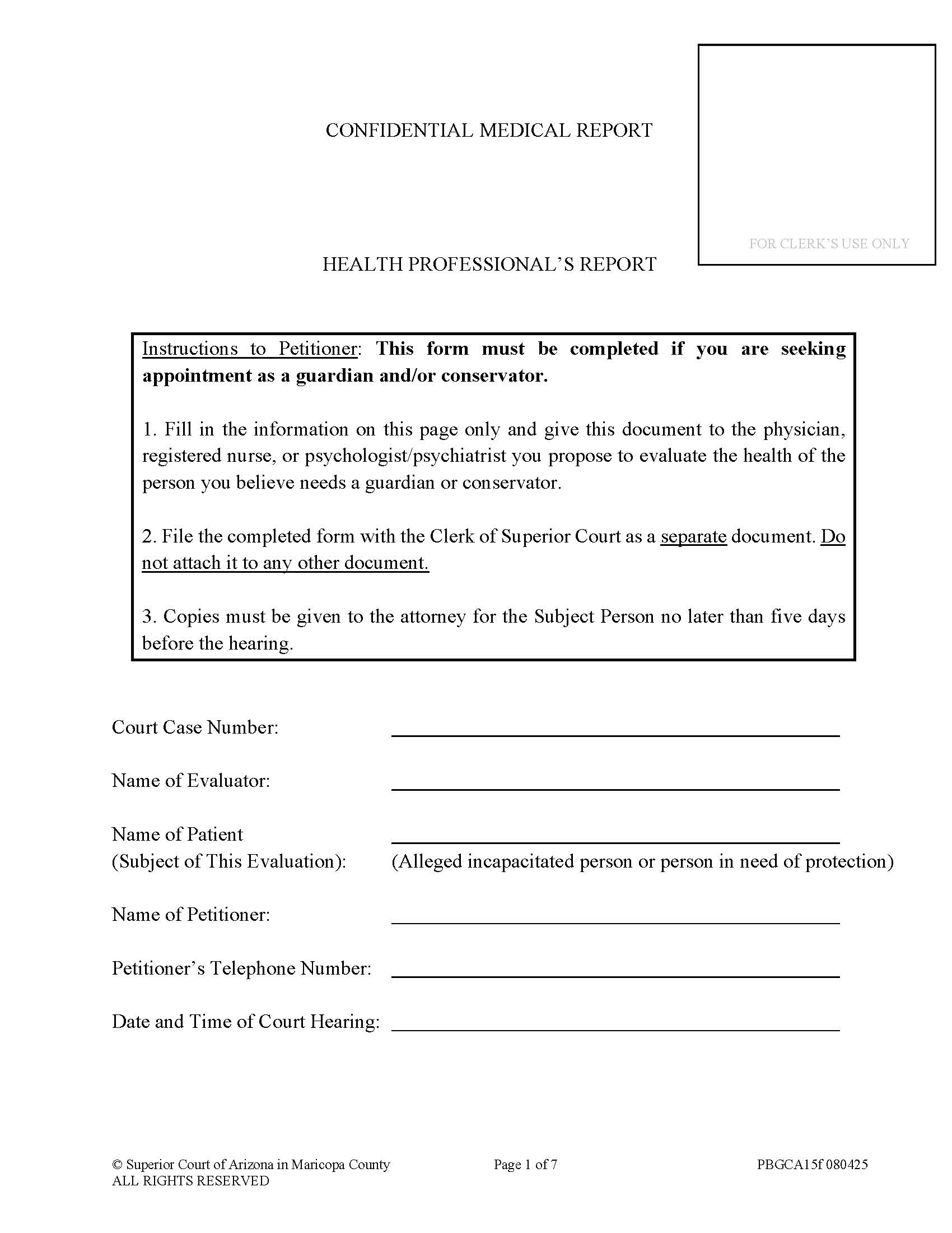 Health Professionals Report | Pdf Fpdf Doc Docx | Arizona