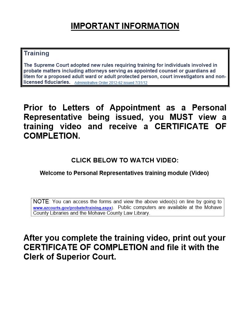 Letters Of Appointment As Personal Representative And Acceptance Of Appointment | Pdf Fpdf Doc Docx | Arizona