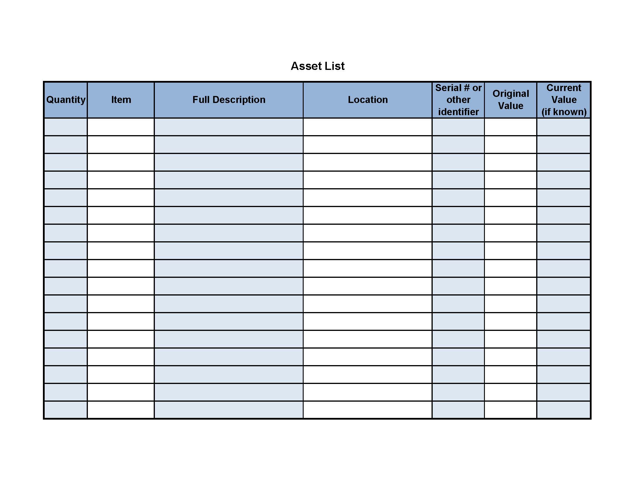 Asset List | Pdf Fpdf Docx | Business Forms