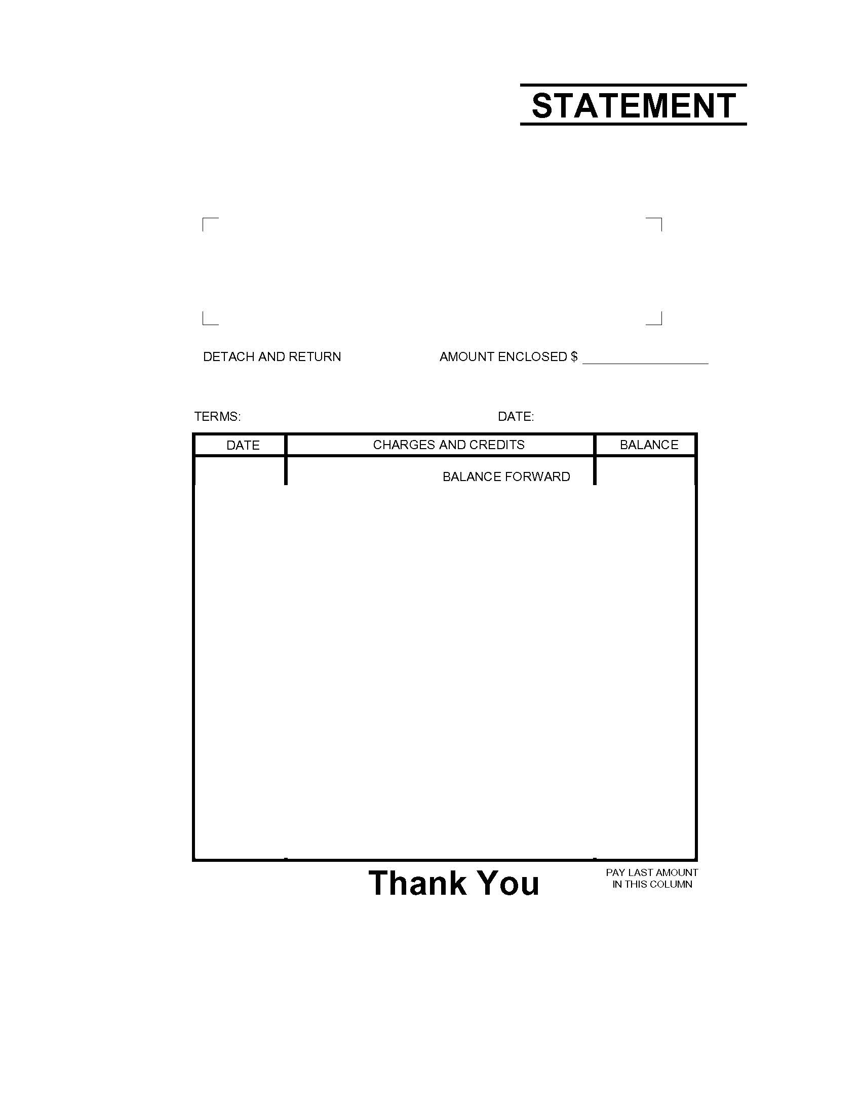 Statement | Pdf Fpdf Docx | Business Forms