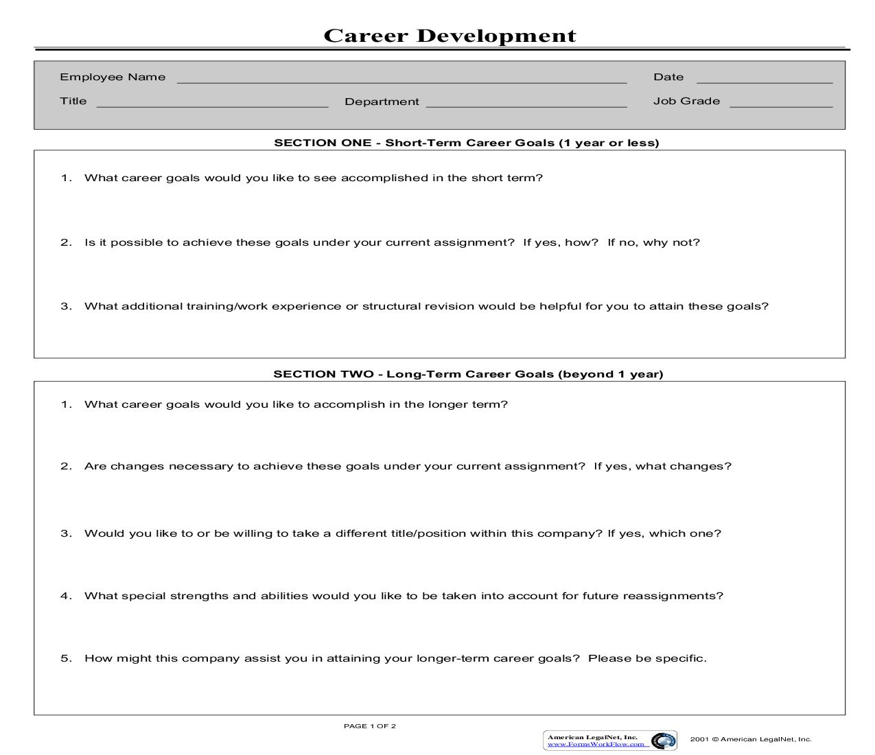 Career Development | Pdf Fpdf Doc Docx | Business Forms