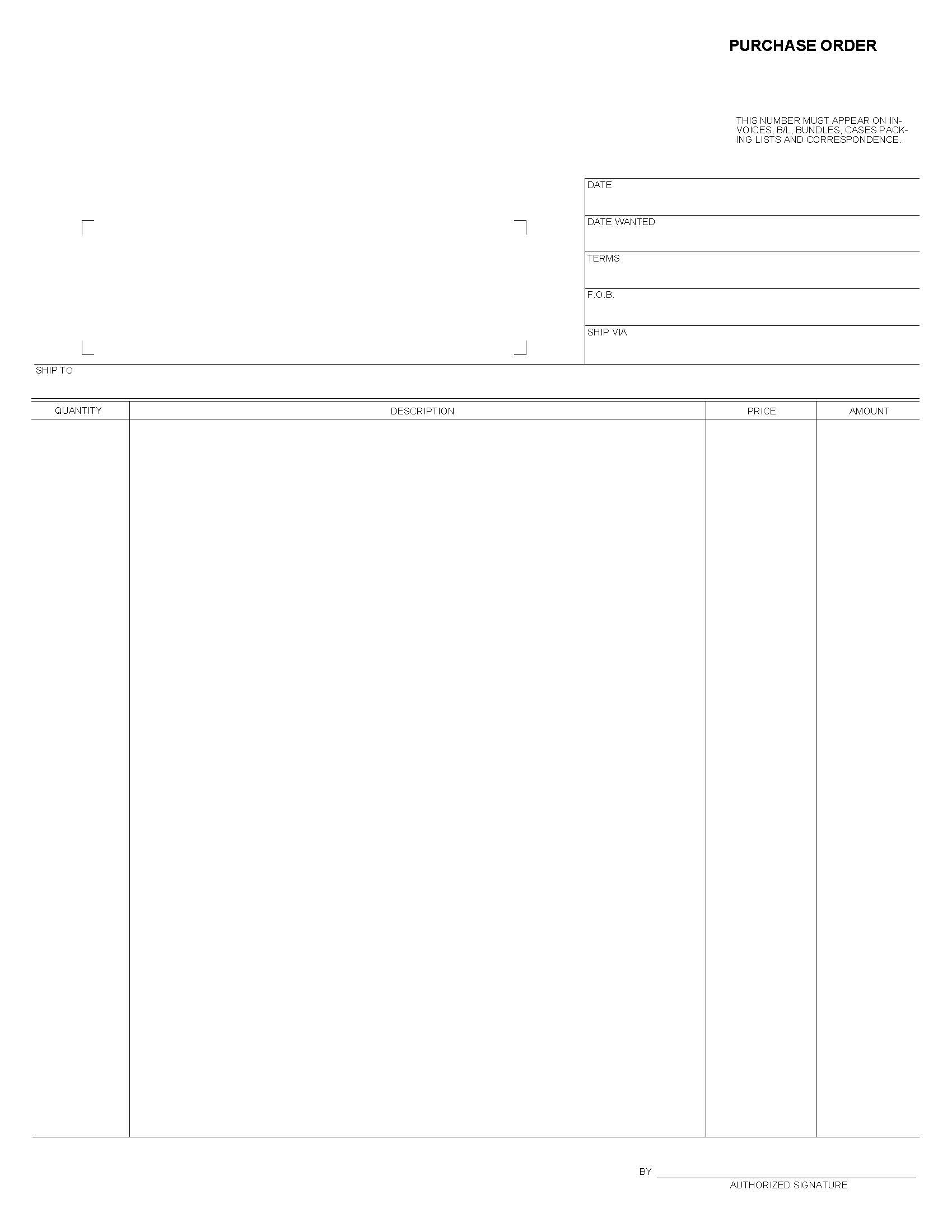 Purchase Order | Pdf Fpdf Docx | Business Forms