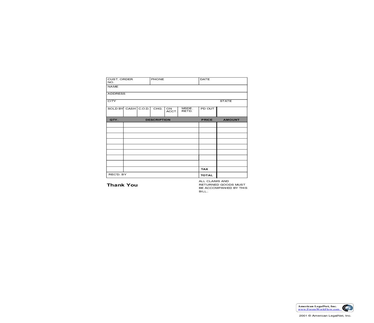 Customer Invoice 2 | Pdf Fpdf Doc Docx | Business Forms