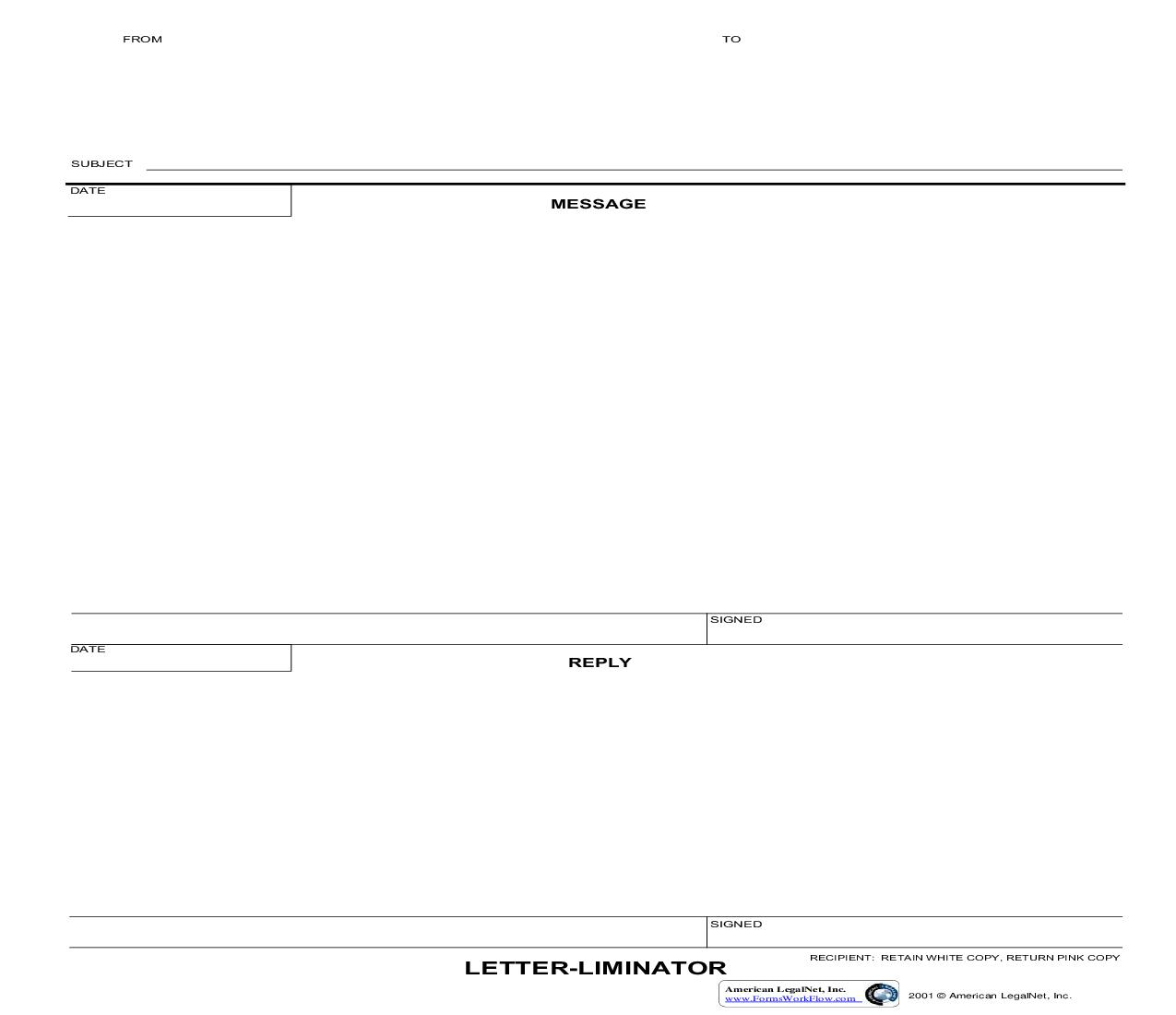 Letter-Liminator | Pdf Fpdf Doc Docx | Business Forms