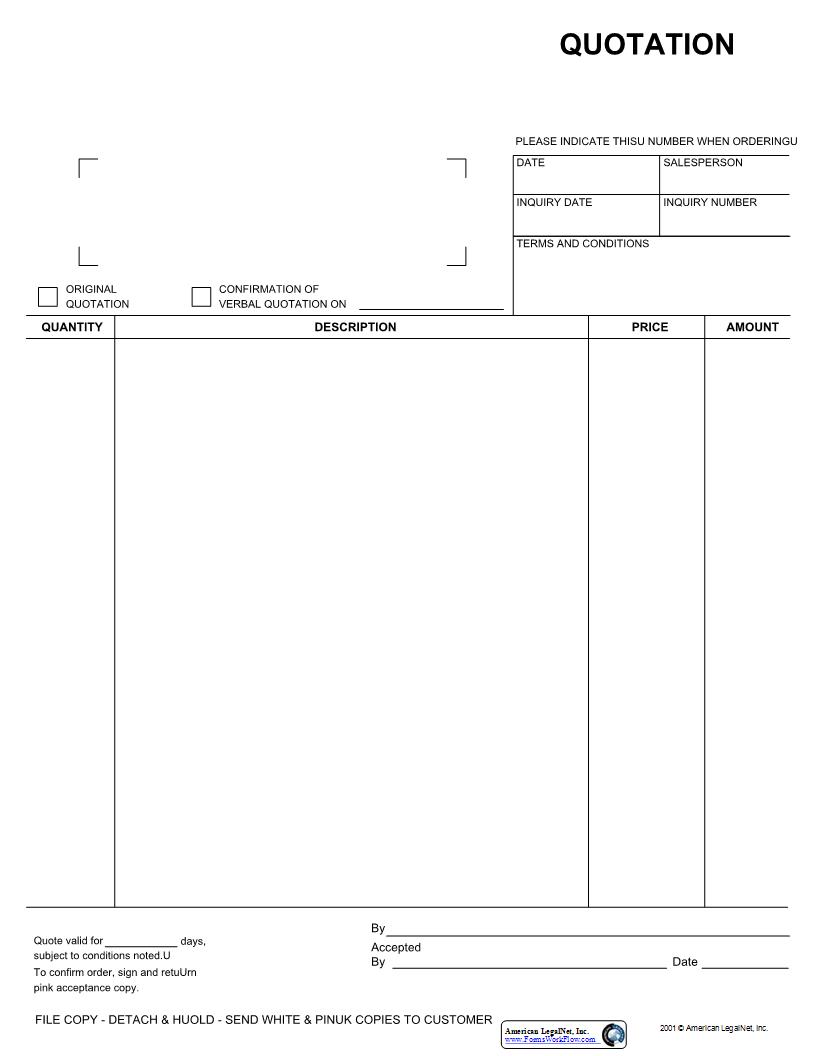 Quotation | Pdf Fpdf Doc Docx | Business Forms