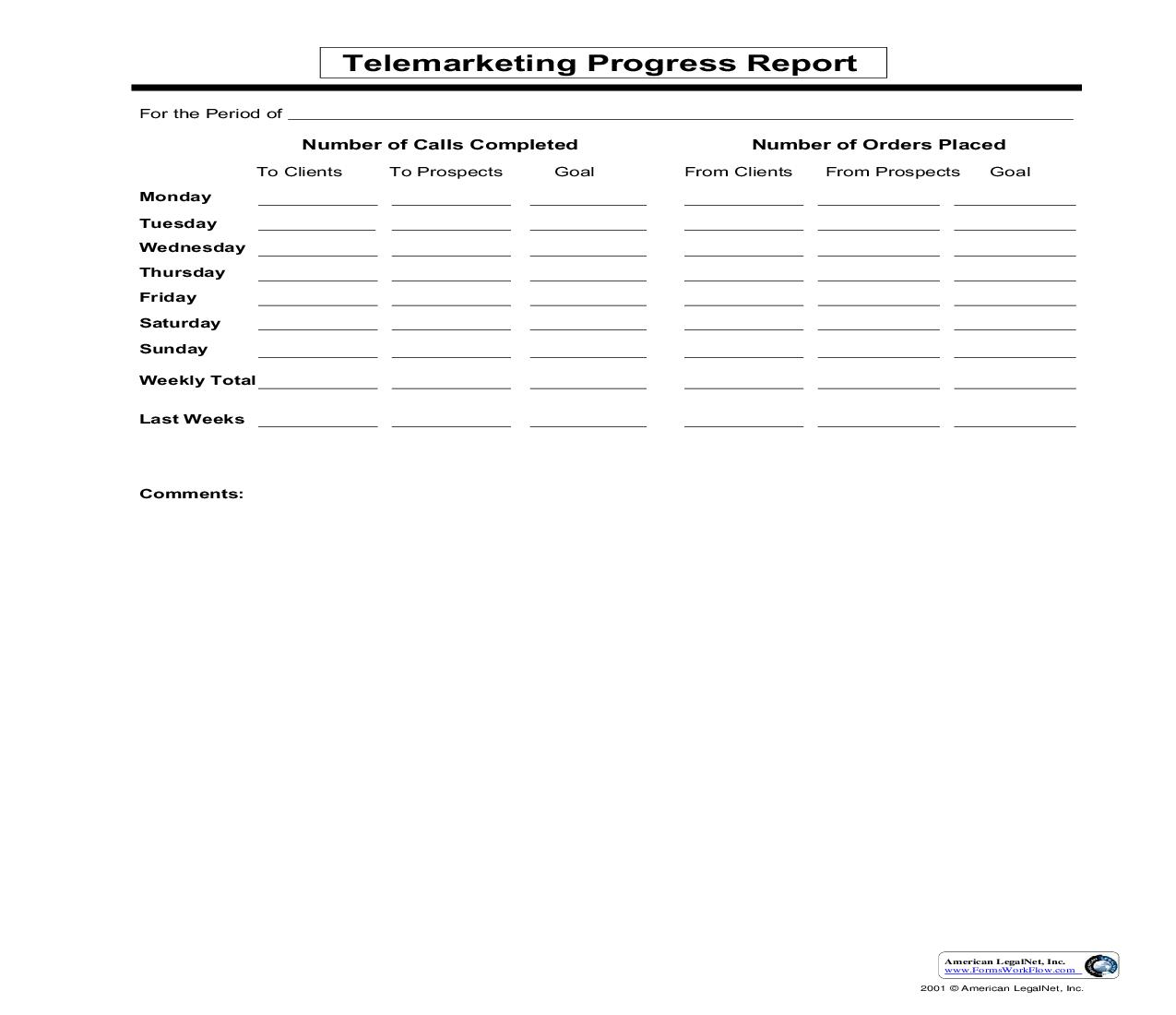 Telemarketing Progress Report | Pdf Fpdf Doc Docx | Business Forms