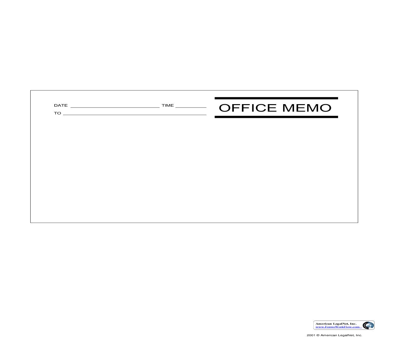 Office Memo | Pdf Fpdf Doc Docx | Business Forms