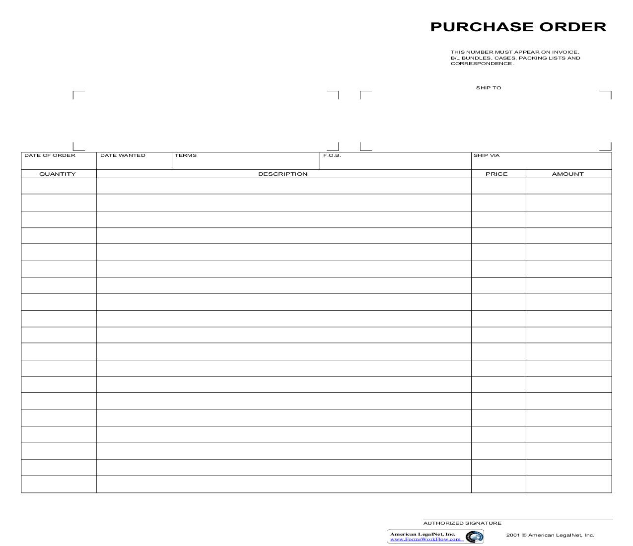Purchase Order 1 | Pdf Fpdf Doc Docx | Business Forms