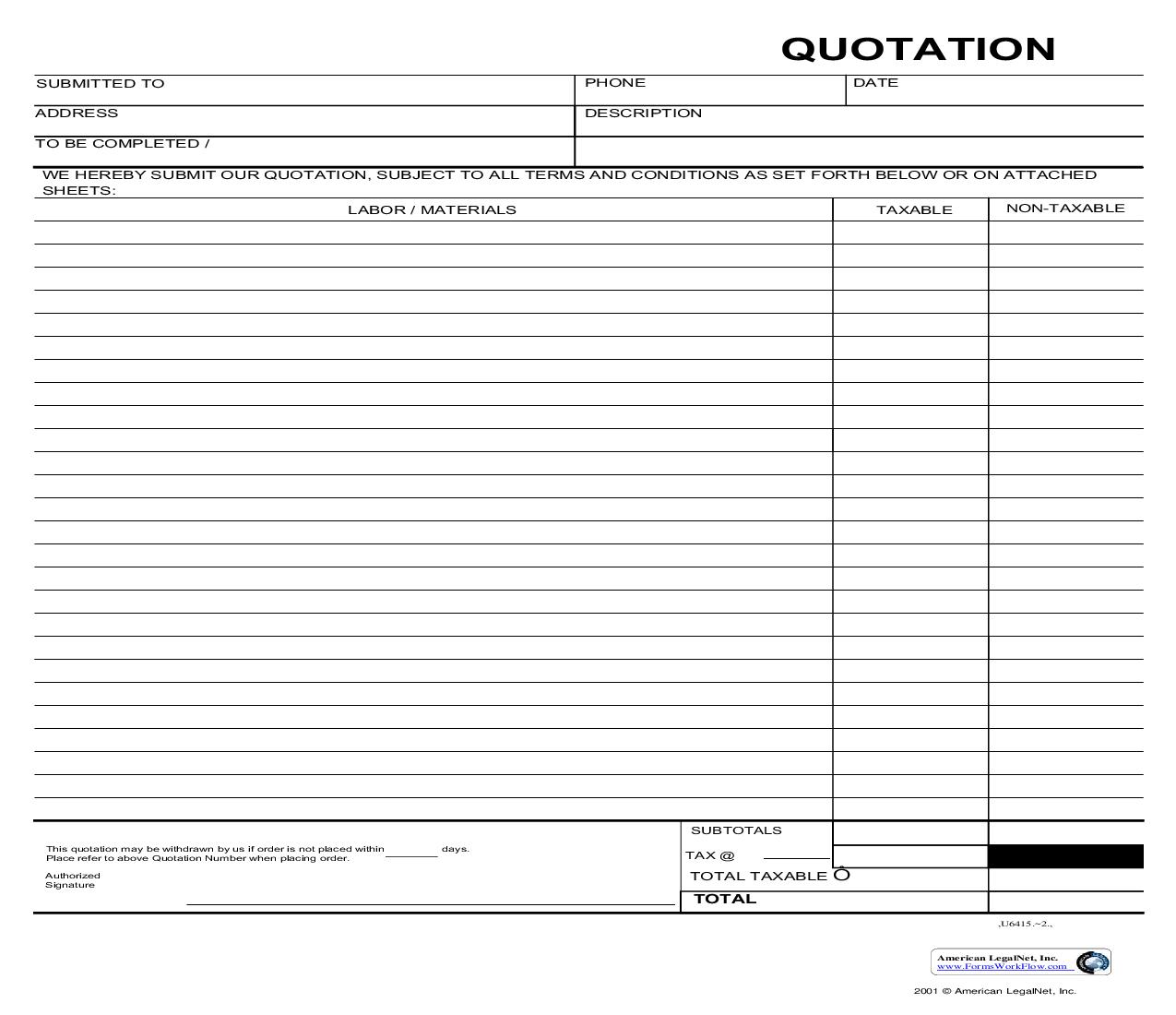 Quotation | Pdf Fpdf Doc Docx | Business Forms