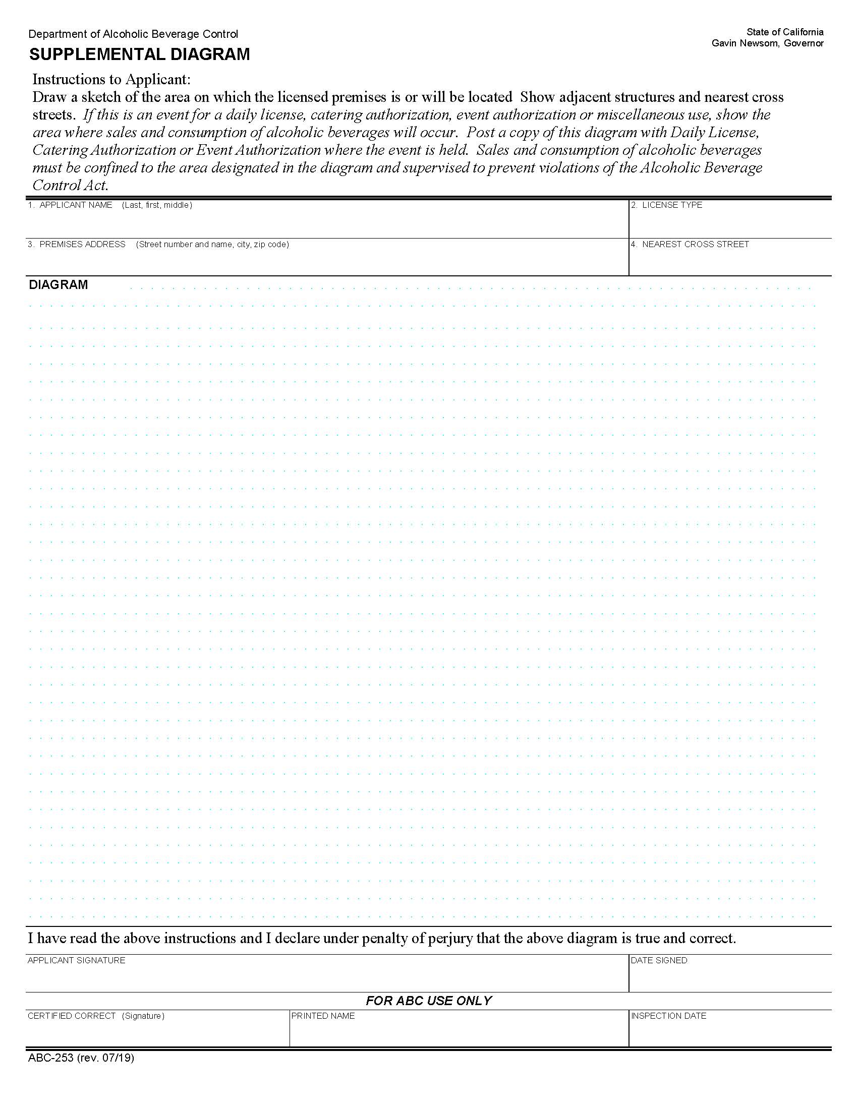 Supplemental Diagram {ABC-253} | Pdf Fpdf Docx | California