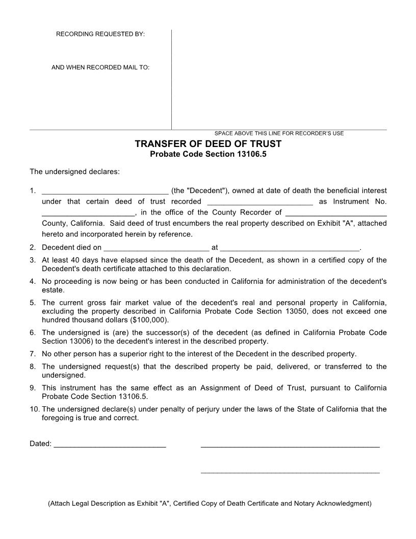 Trustee Deed | Pdf Fpdf Docx | California