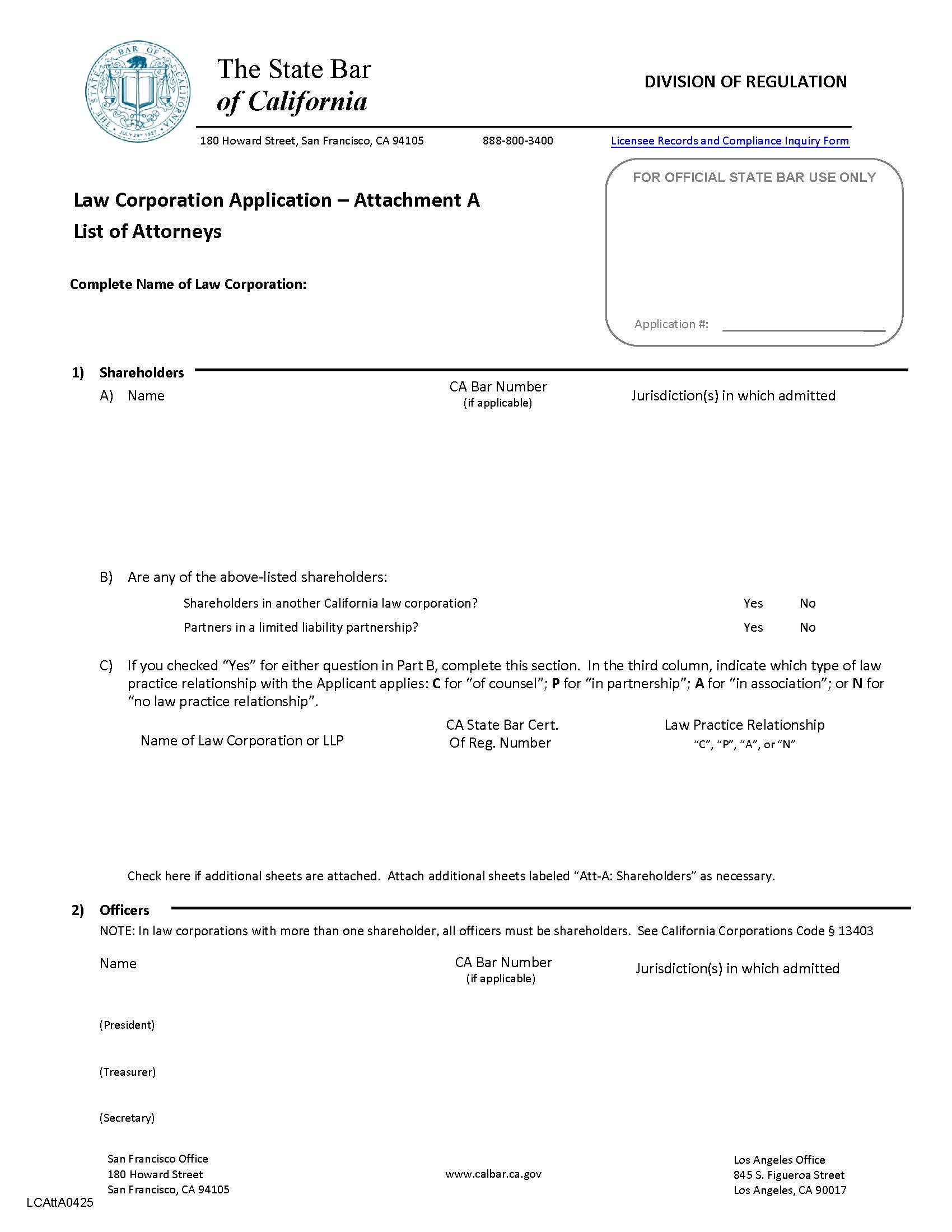 Attachment A Shareholder Information | Pdf Fpdf Doc Docx | California