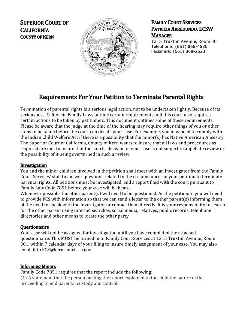 FCS Abandonment Questionnaire | Pdf Fpdf Docx | California