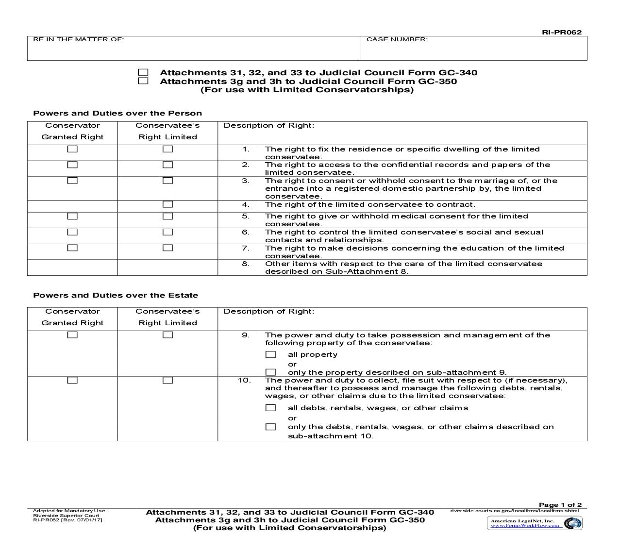 Attachments 31 32 33 To JC Form GC-340-Attachments 3g 3h To JC Form GC-350 {RI-PR062} | Pdf Fpdf Doc Docx | California