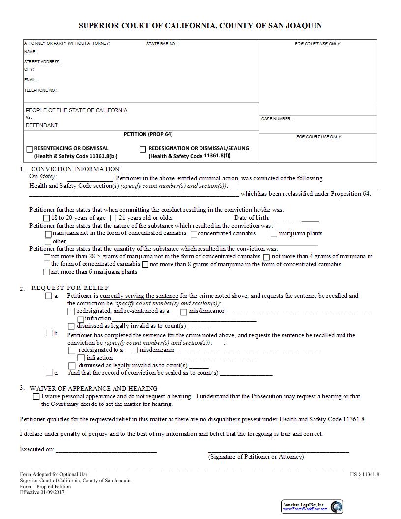 Prop 64 Petition | Pdf Fpdf Docx | California