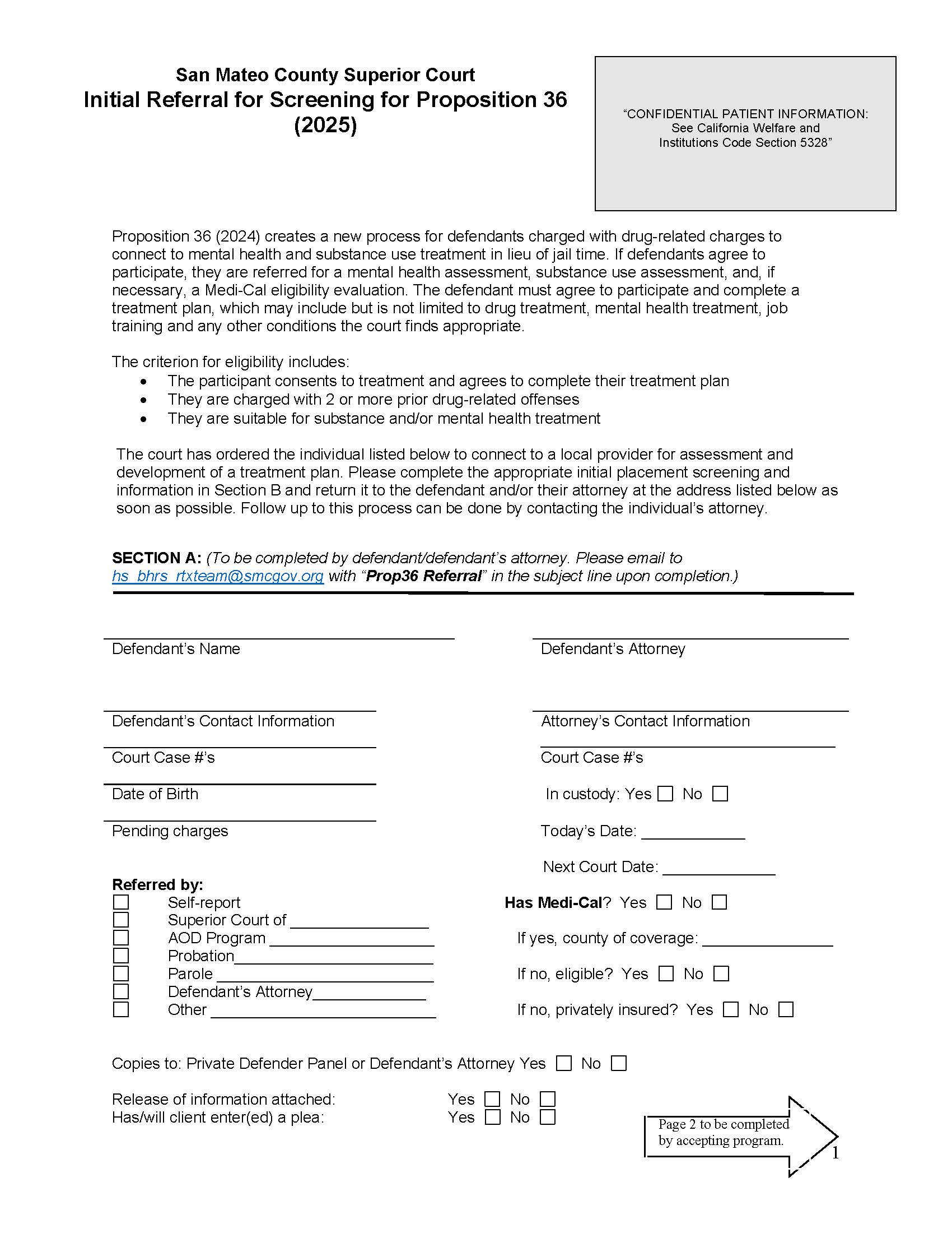 Proposition 36 (2024) Referral Forms {P36} | Pdf Fpdf Docx | California