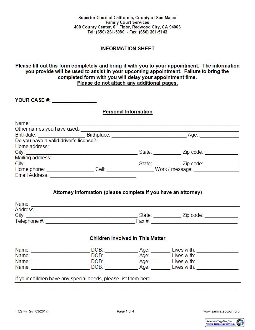 Information Sheet-Mediation And Evaluation Service {FCS-4} | Pdf Fpdf Docx | California