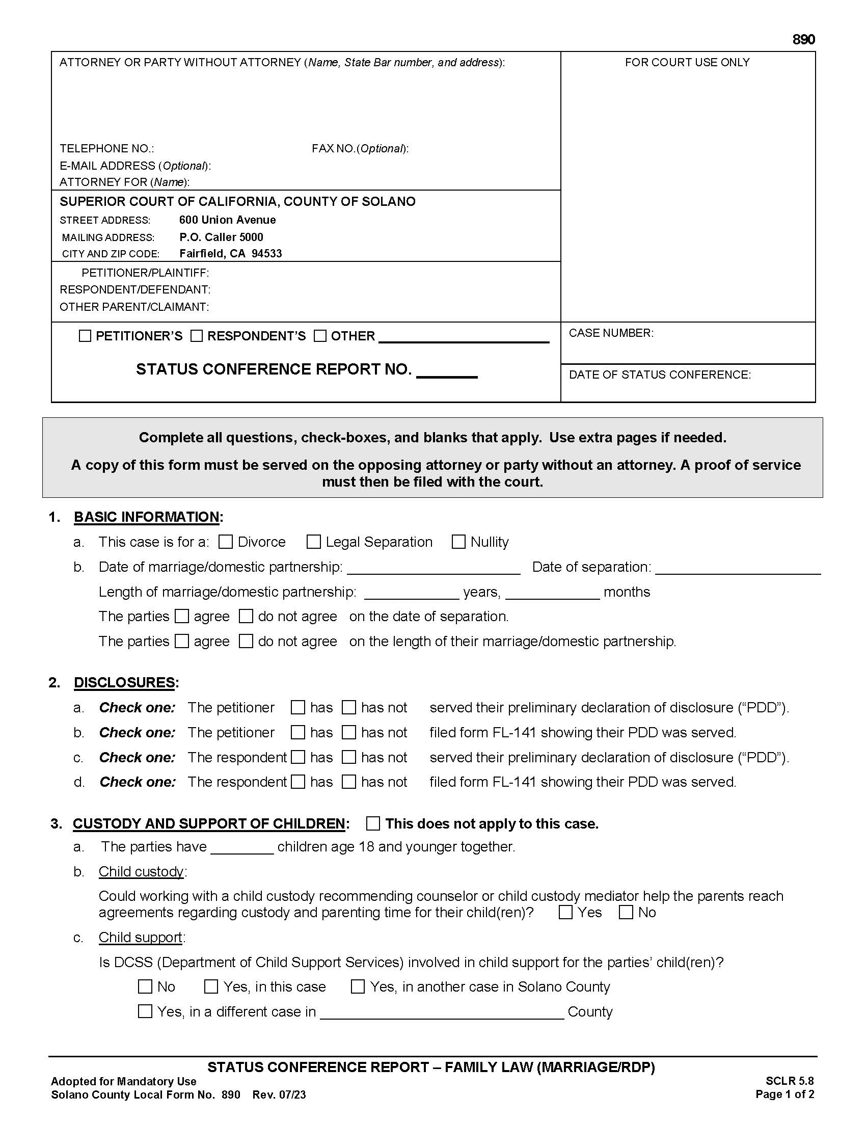 Status Conference Report {890} | Pdf Fpdf Doc Docx | California