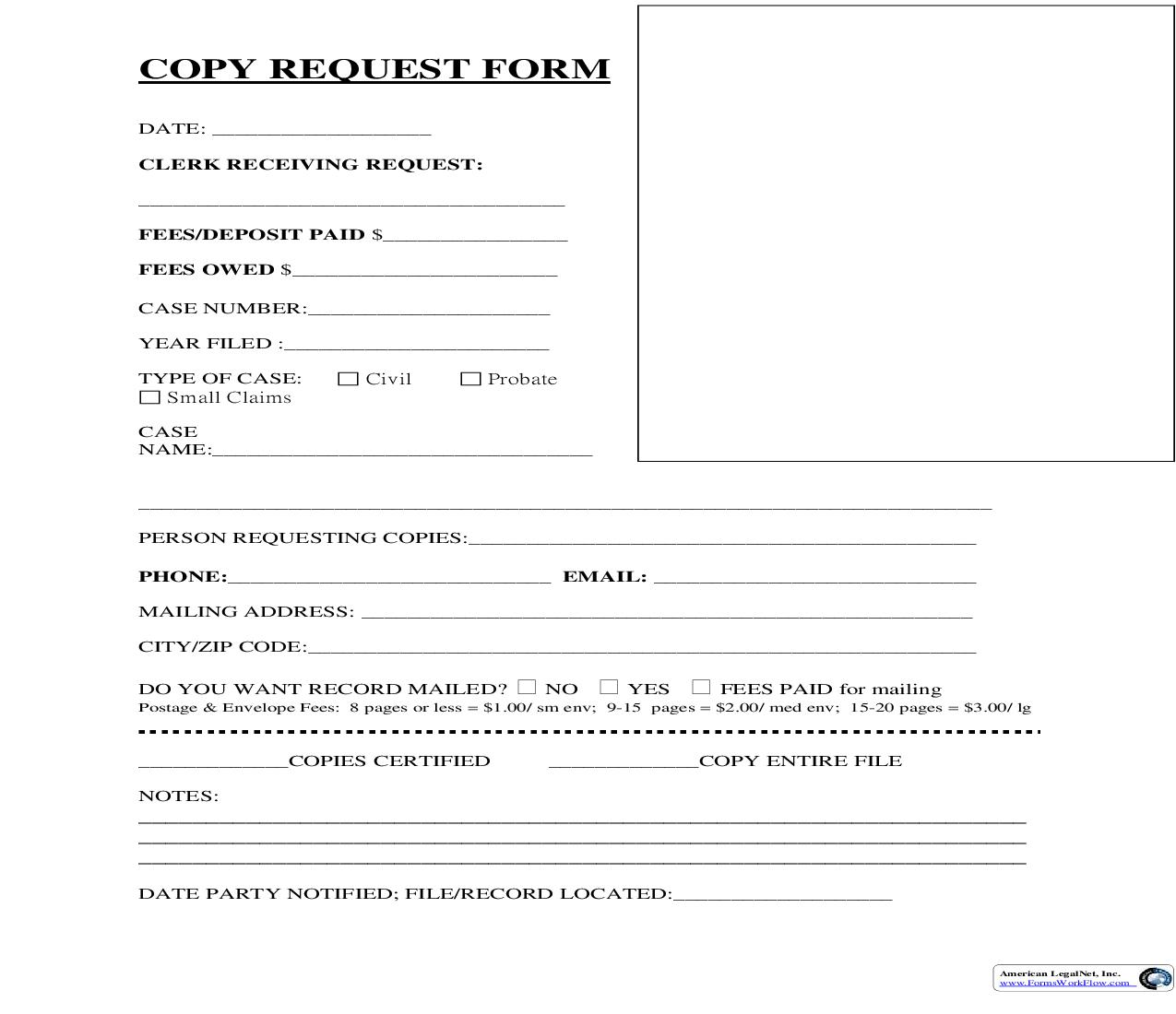 Copy Request Form | Pdf Fpdf Doc Docx | California