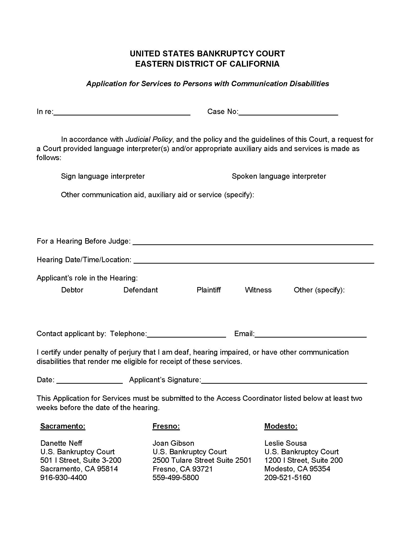 Policy For Providing Interpreters And Services To Hearing-Impaired And Other Persons {EDC.005-101} | Pdf Fpdf Docx | California