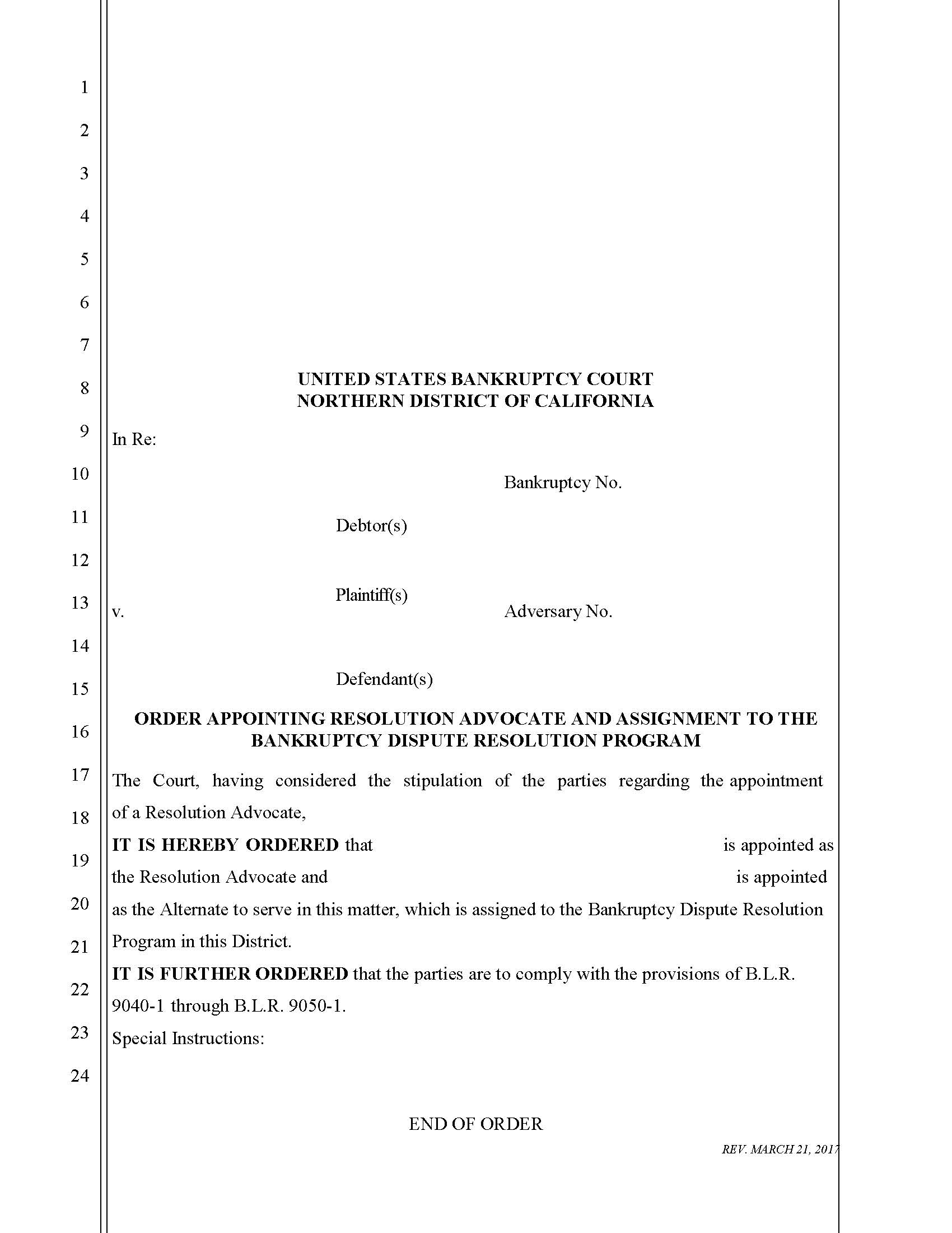 BDRP-Order Appointing Resolution Advocate And Assignment | Pdf Fpdf Docx | California