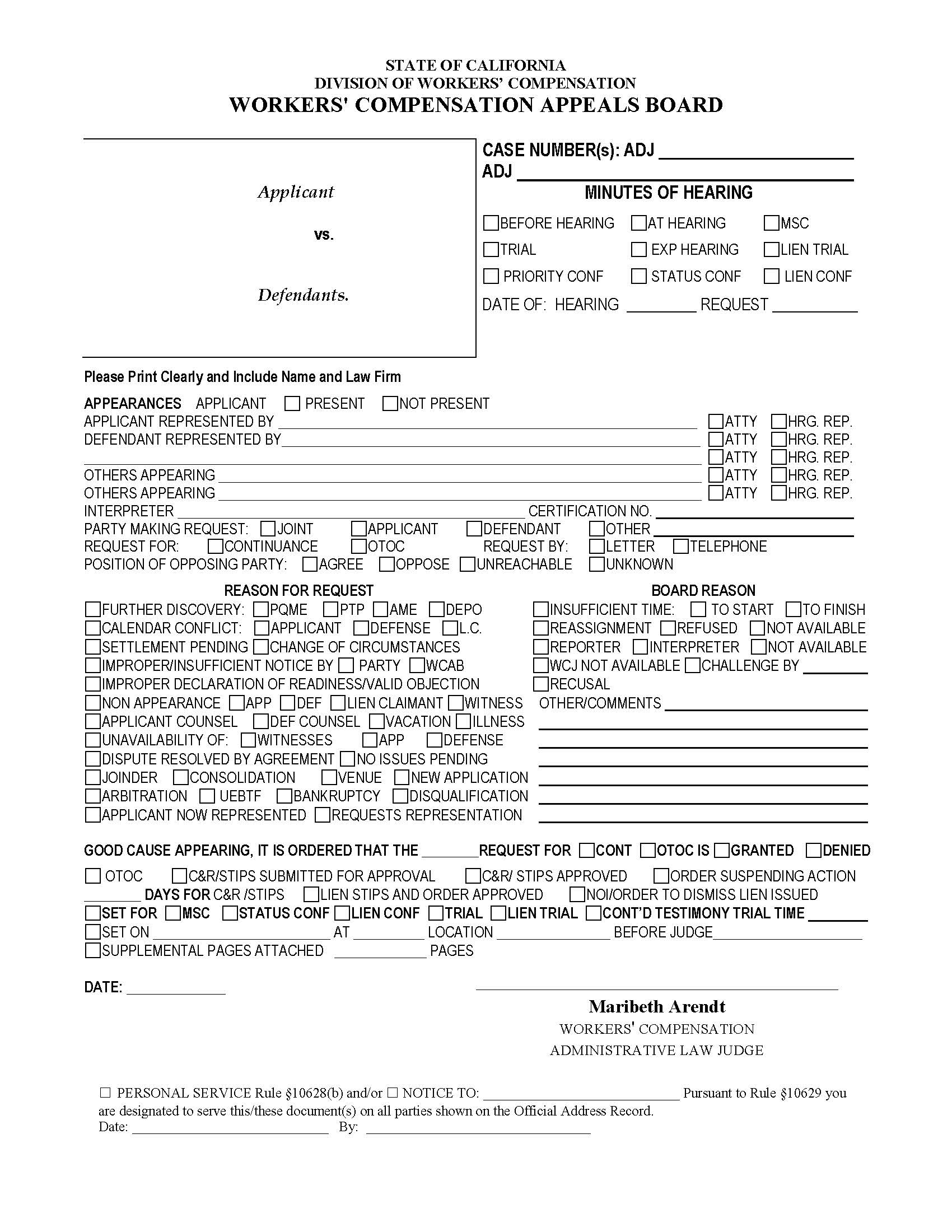 Minutes Of Hearing (Lodi) | Pdf Fpdf Docx | California