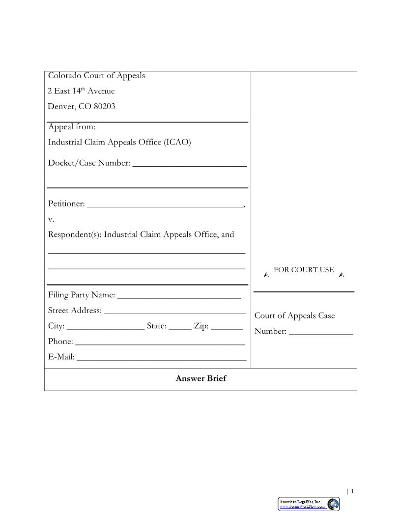 Answer Brief ICAO | Pdf Fpdf Docx | Colorado