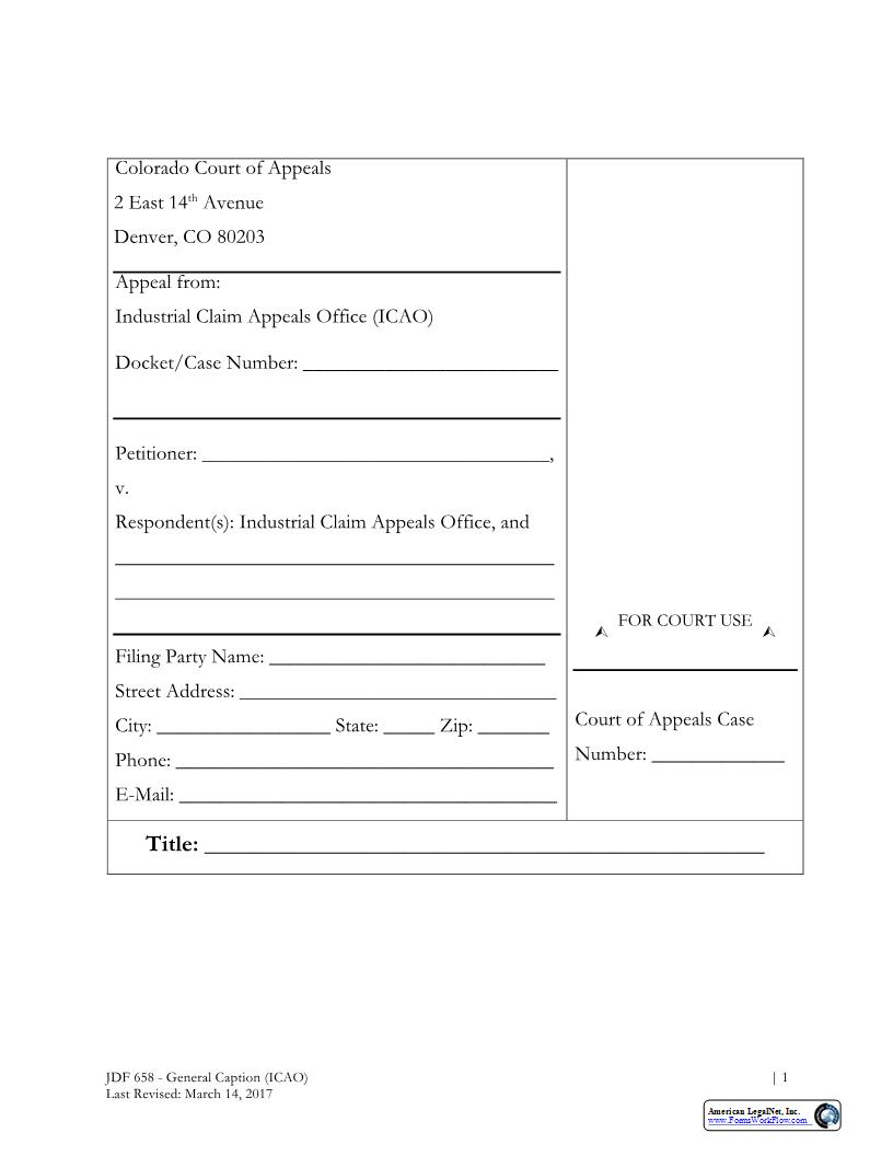 General Caption ICAO {JDF 658} | Pdf Fpdf Docx | Colorado