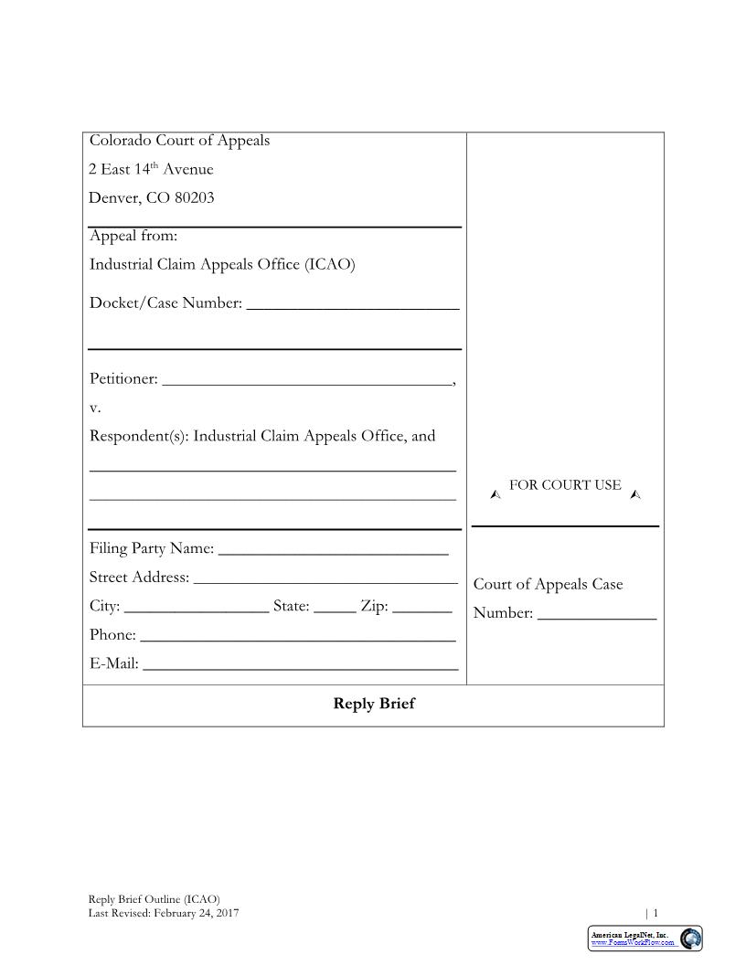 Reply Brief ICAO | Pdf Fpdf Docx | Colorado