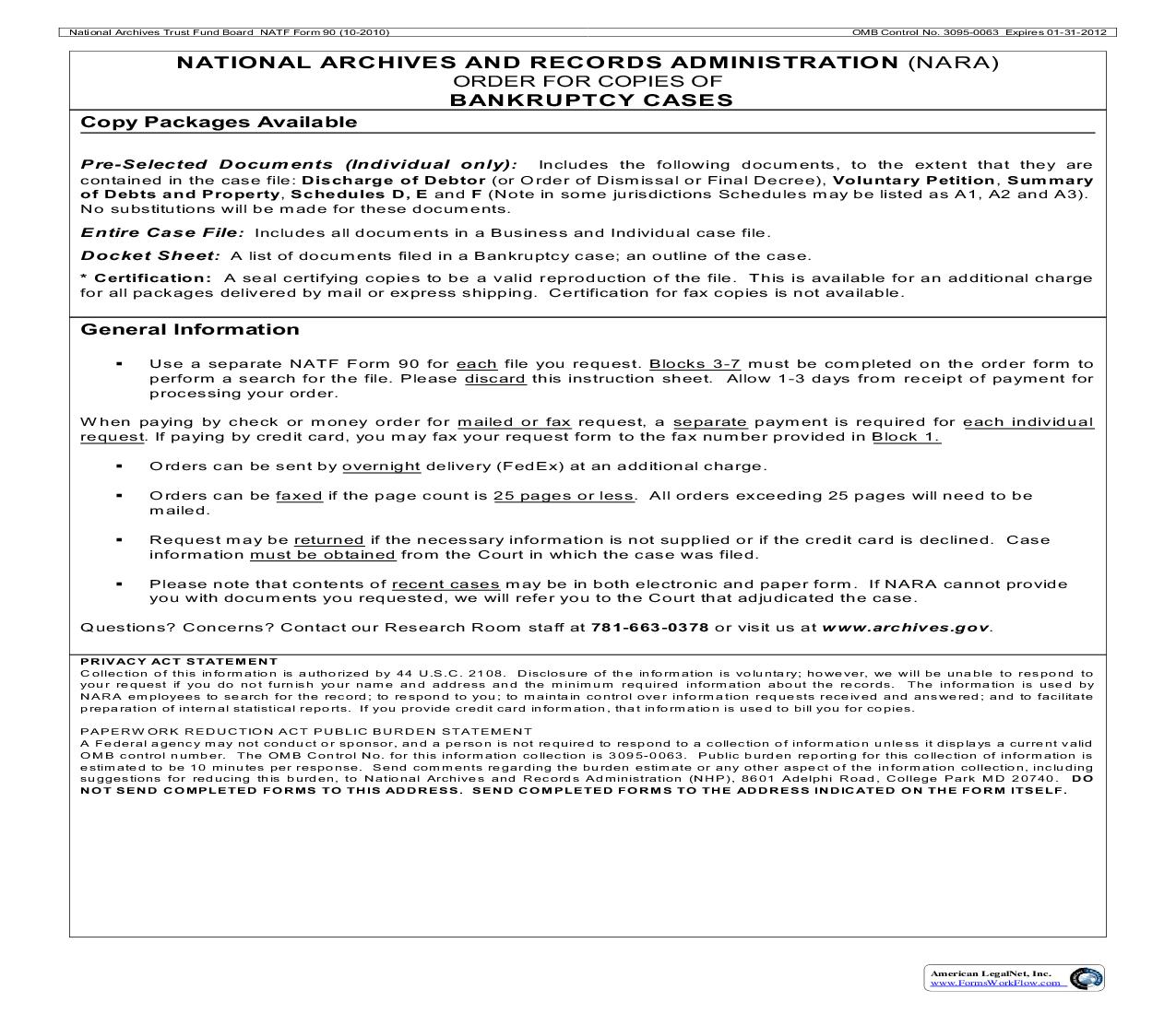 National Archives And Records Administration Order For Copies Of | Pdf Fpdf Doc Docx | Connecticut