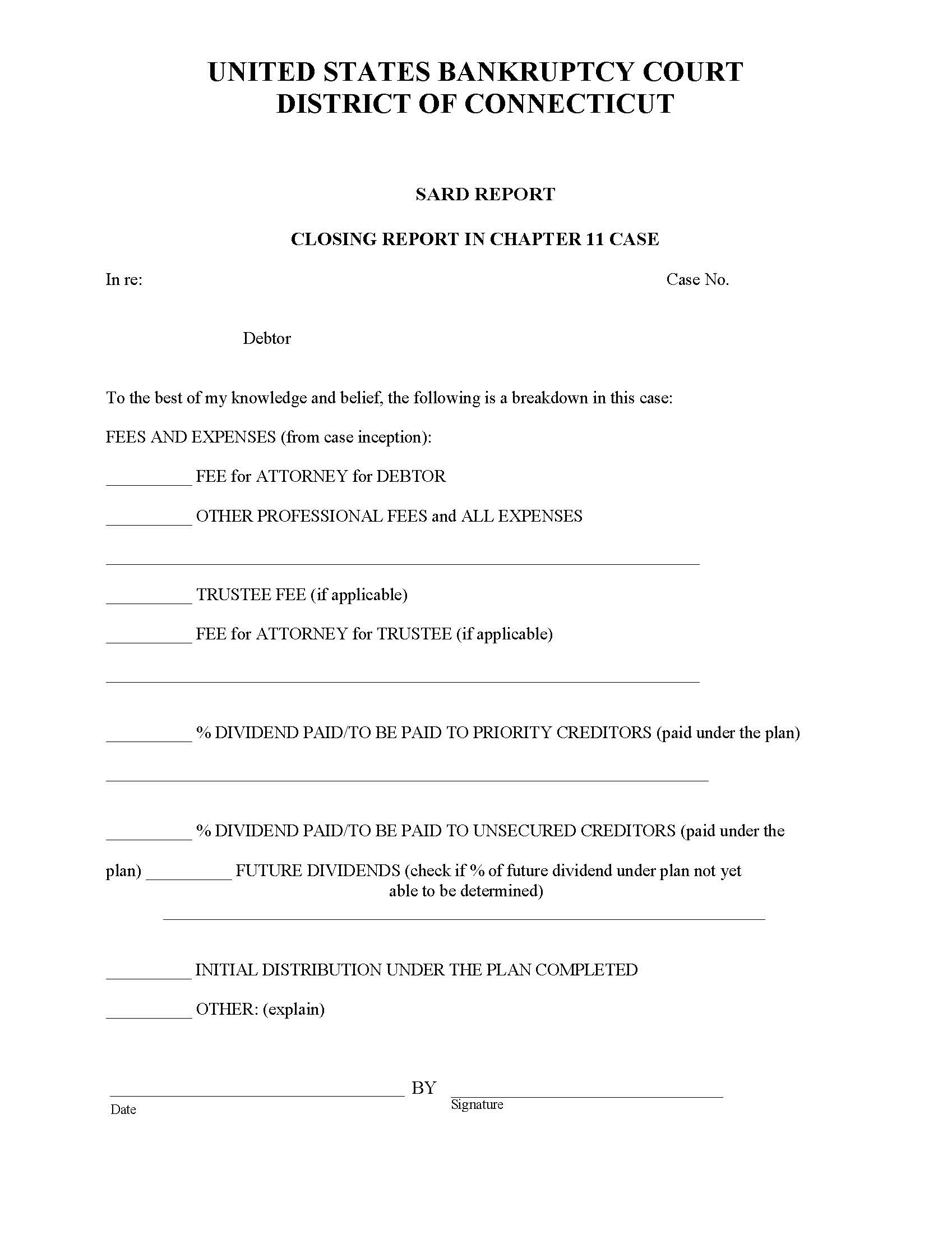 Sard Report | Pdf Fpdf Doc Docx | Connecticut