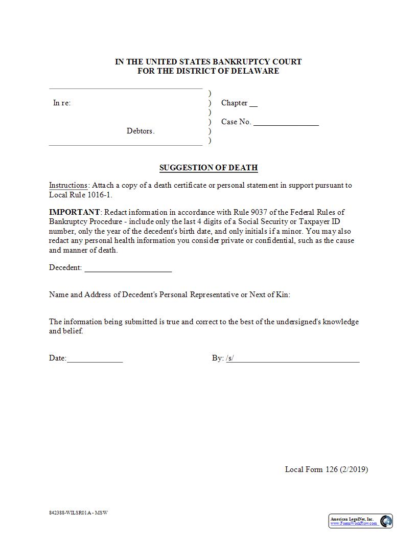 Suggestion Of Death {126} | Pdf Fpdf Docx | Delaware