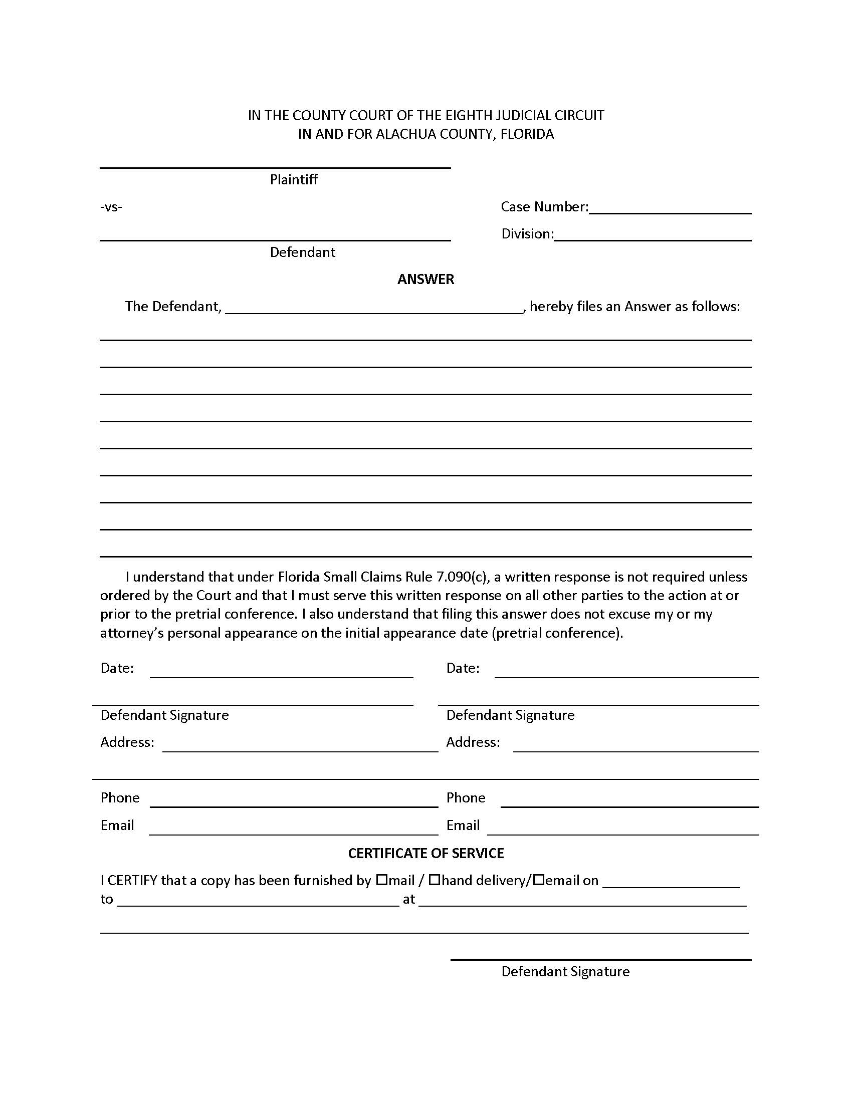 Answer | Pdf Fpdf Doc Docx | Florida