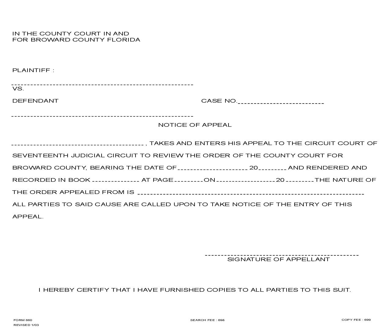 Notice Of Appeal {660} | Pdf Fpdf Doc Docx | Florida