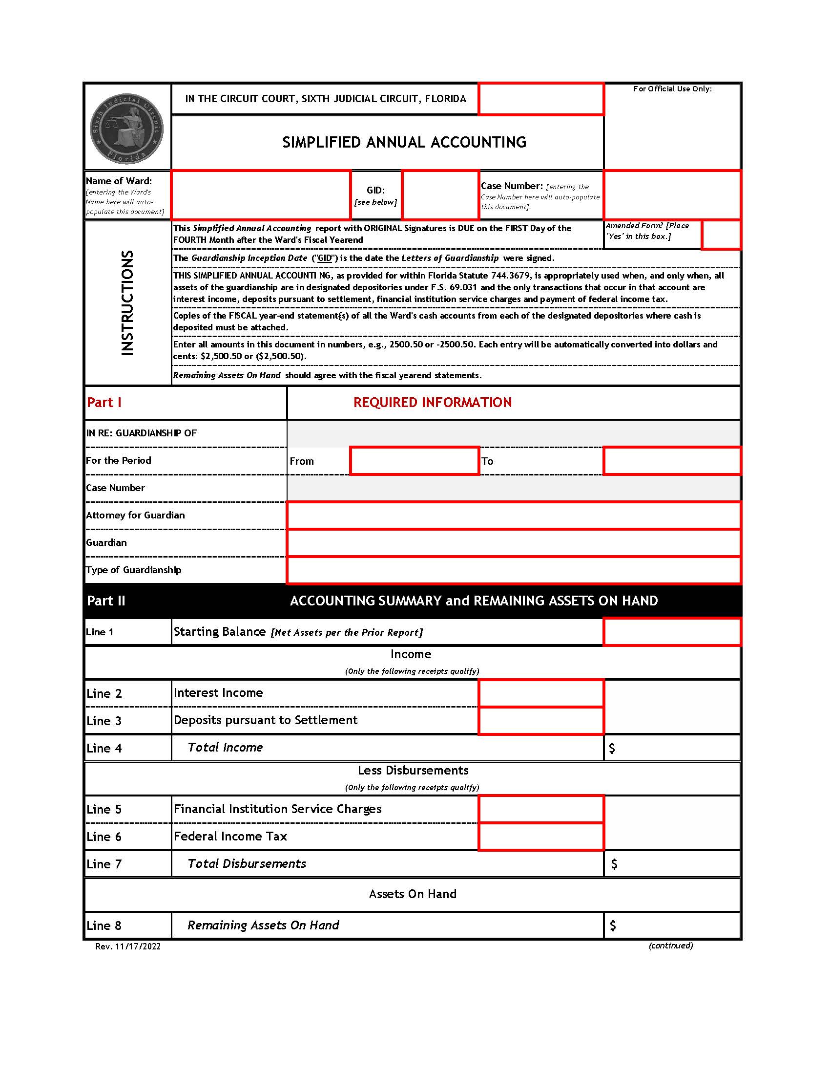 Simplified Annual Accounting | Pdf Fpdf Docx | Florida