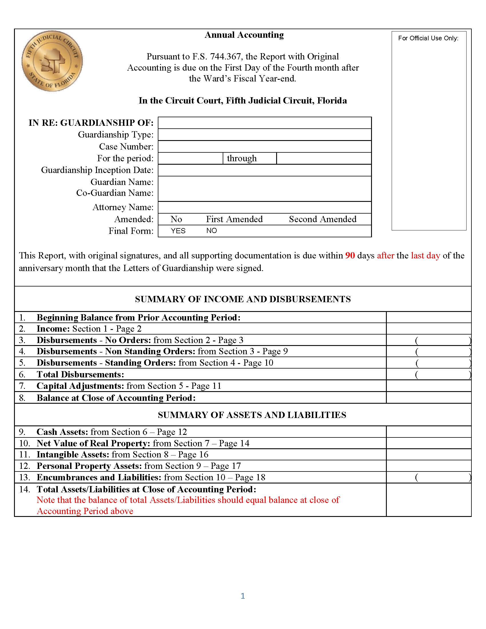 Annual Accounting | Pdf Fpdf Docx | Florida