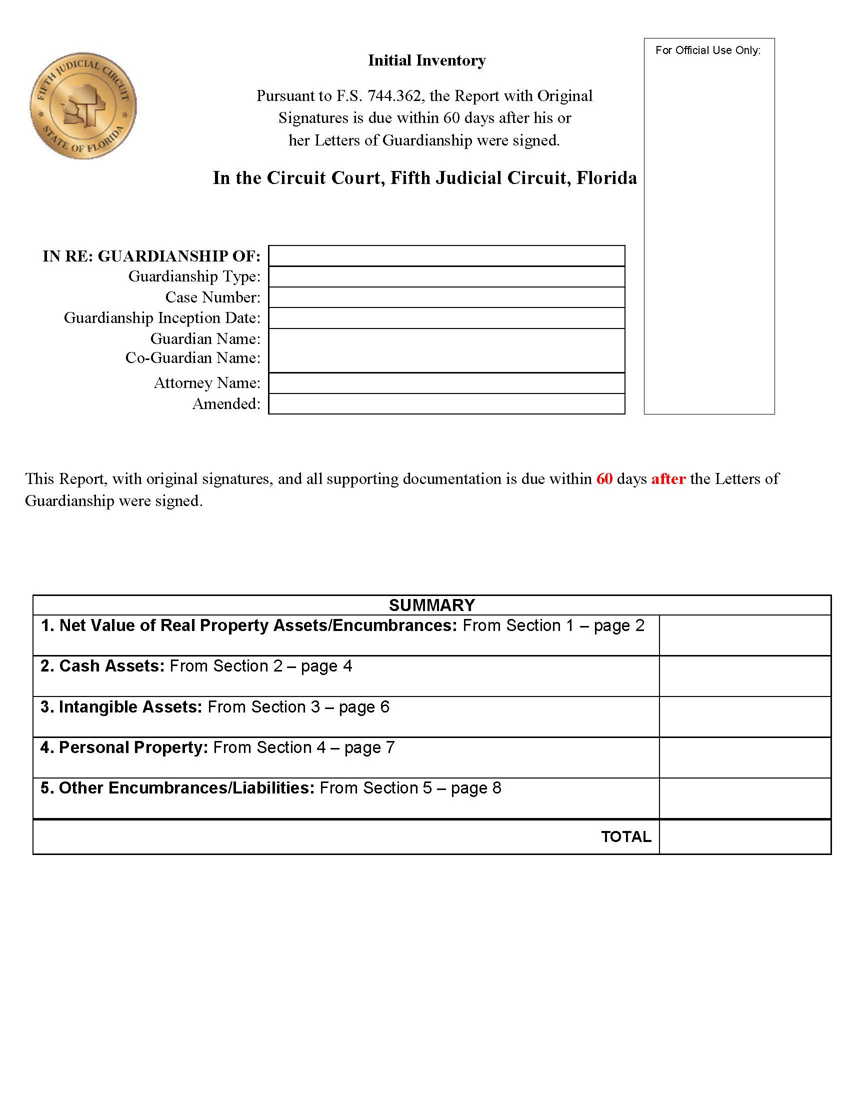 Initial Inventory | Pdf Fpdf Docx | Florida