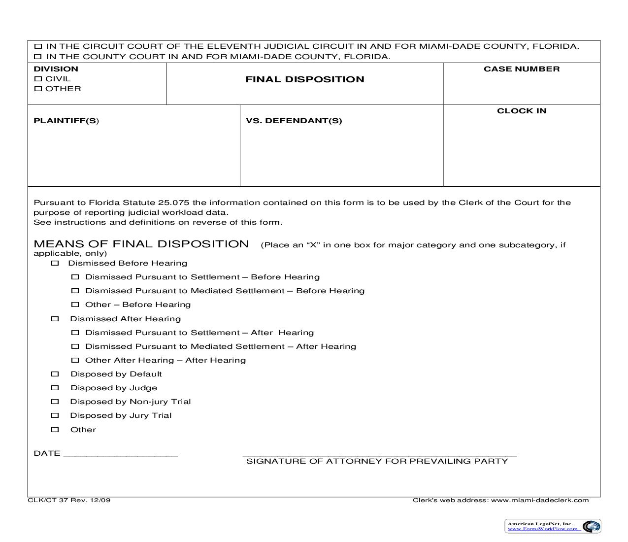 Final Disposition {37} | Pdf Fpdf Doc Docx | Florida