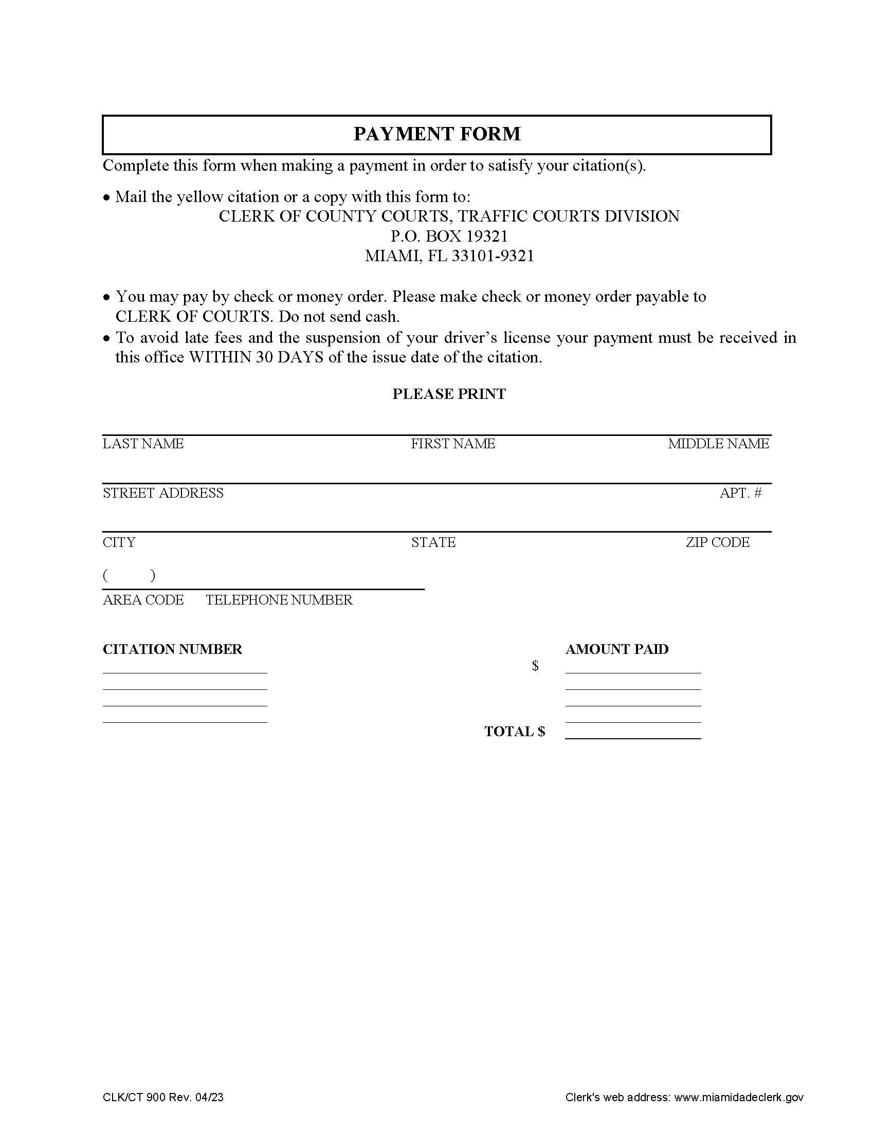 Payment Form {900} | Pdf Fpdf Doc Docx | Florida