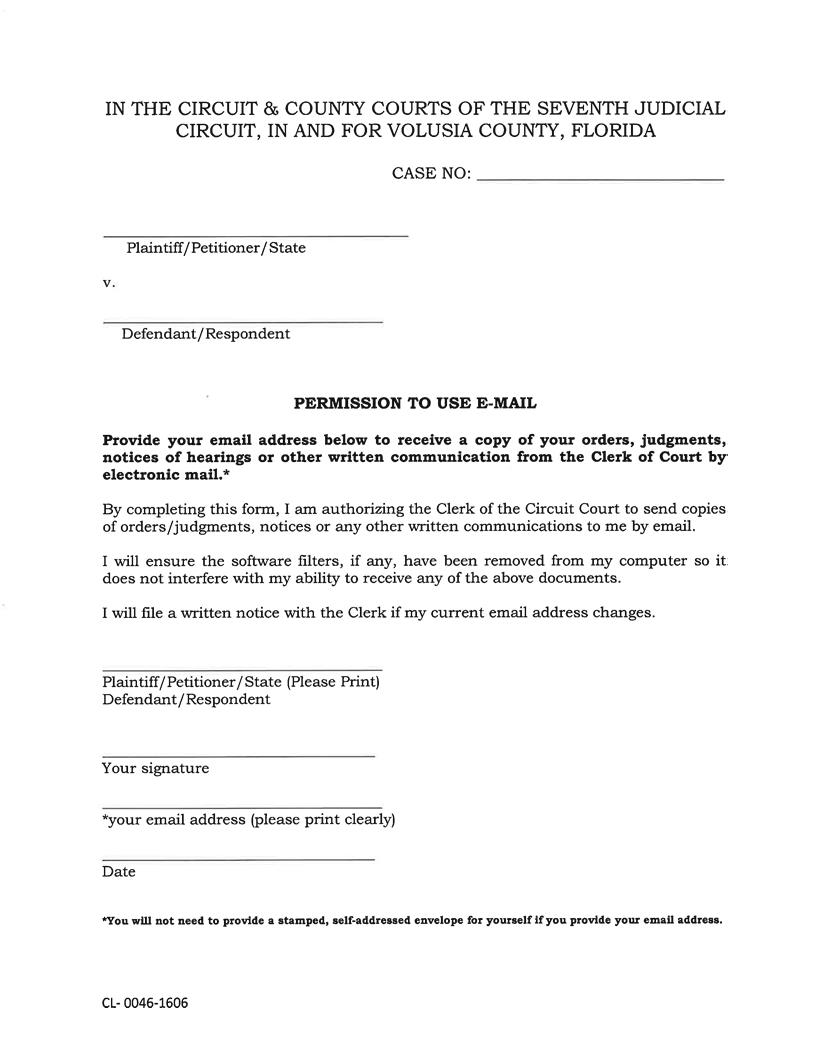 Permission To Use E-Mail | Pdf Fpdf Docx | Florida