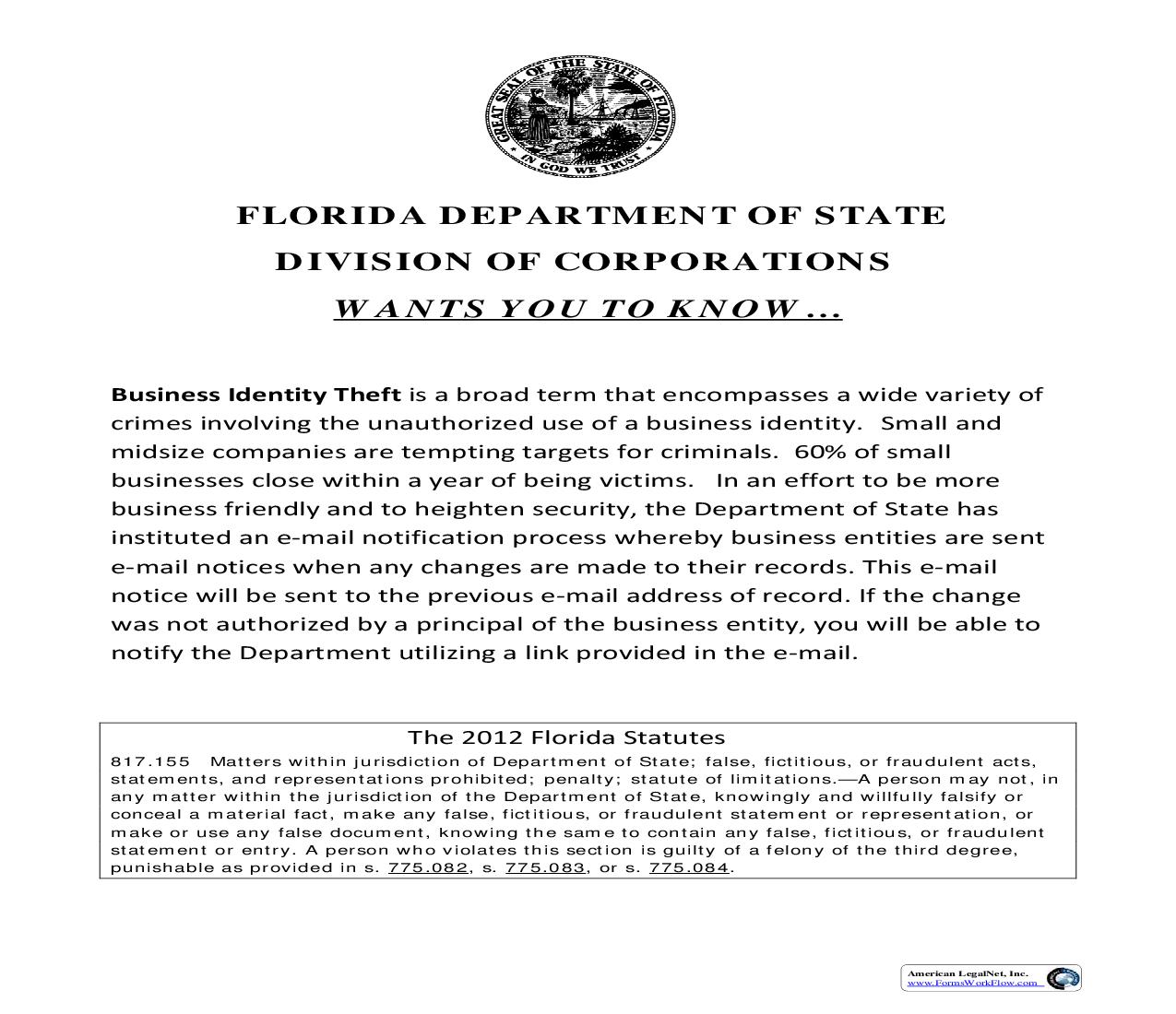 Not For Profit Certificate Of Domestication {INHS53B} | Pdf Fpdf Doc Docx | Florida