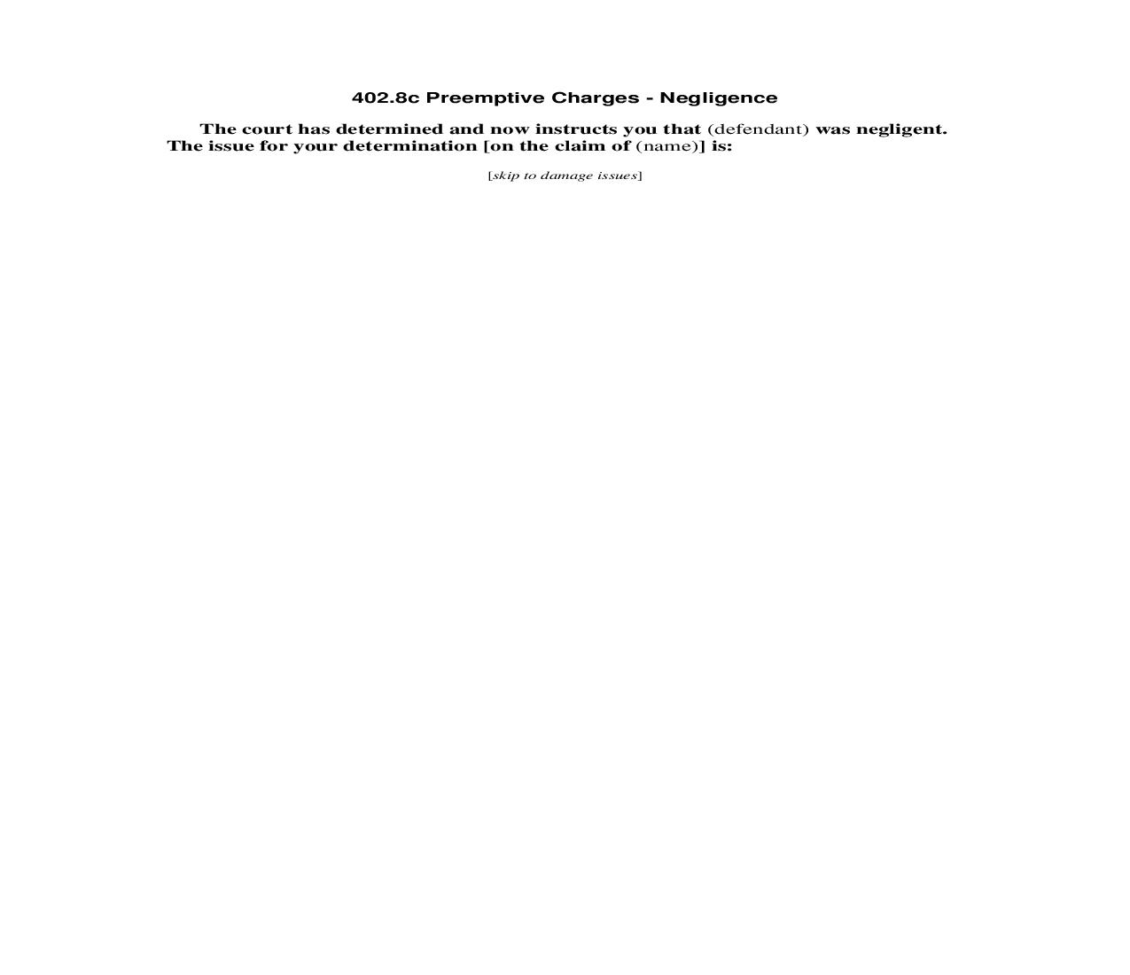 402.8c Preemptive Charges - Negligence | Pdf Doc Docx | Florida_JI