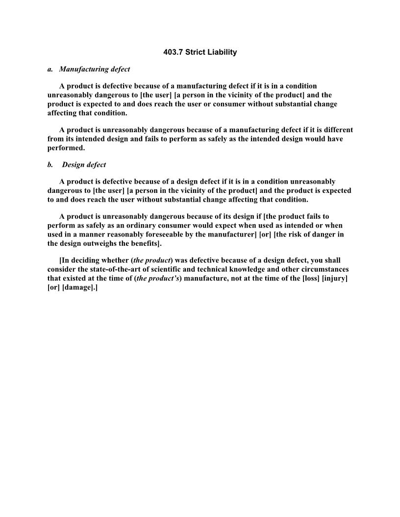 403.7 Strict Liability | Pdf Doc Docx | Florida_JI