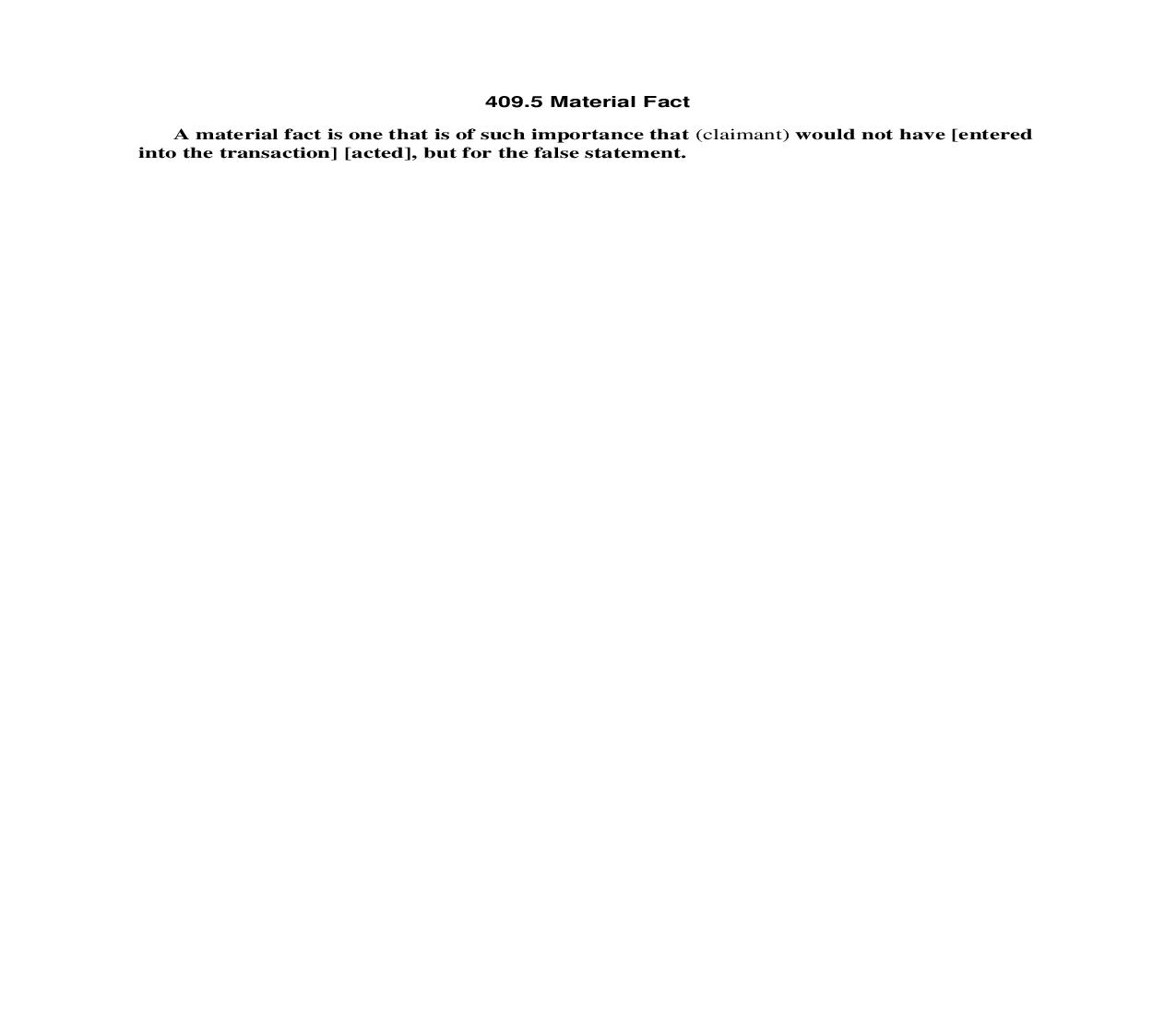 409.5 Material Fact | Pdf Doc Docx | Florida_JI