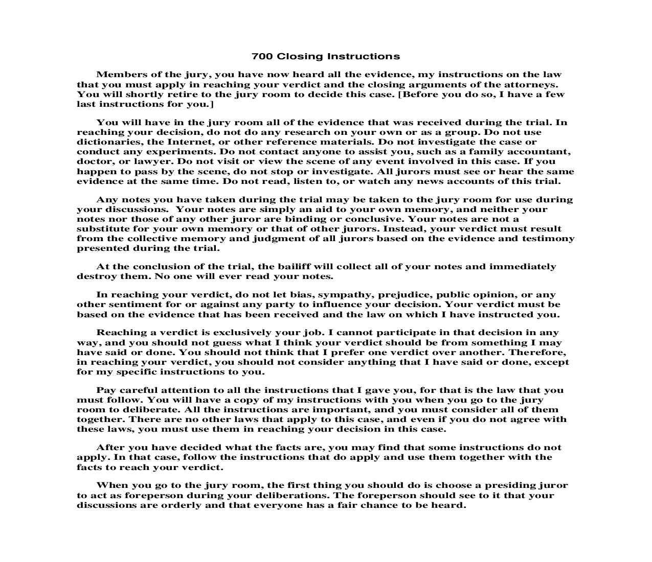 700 Closing Instructions | Pdf Doc Docx | Florida_JI